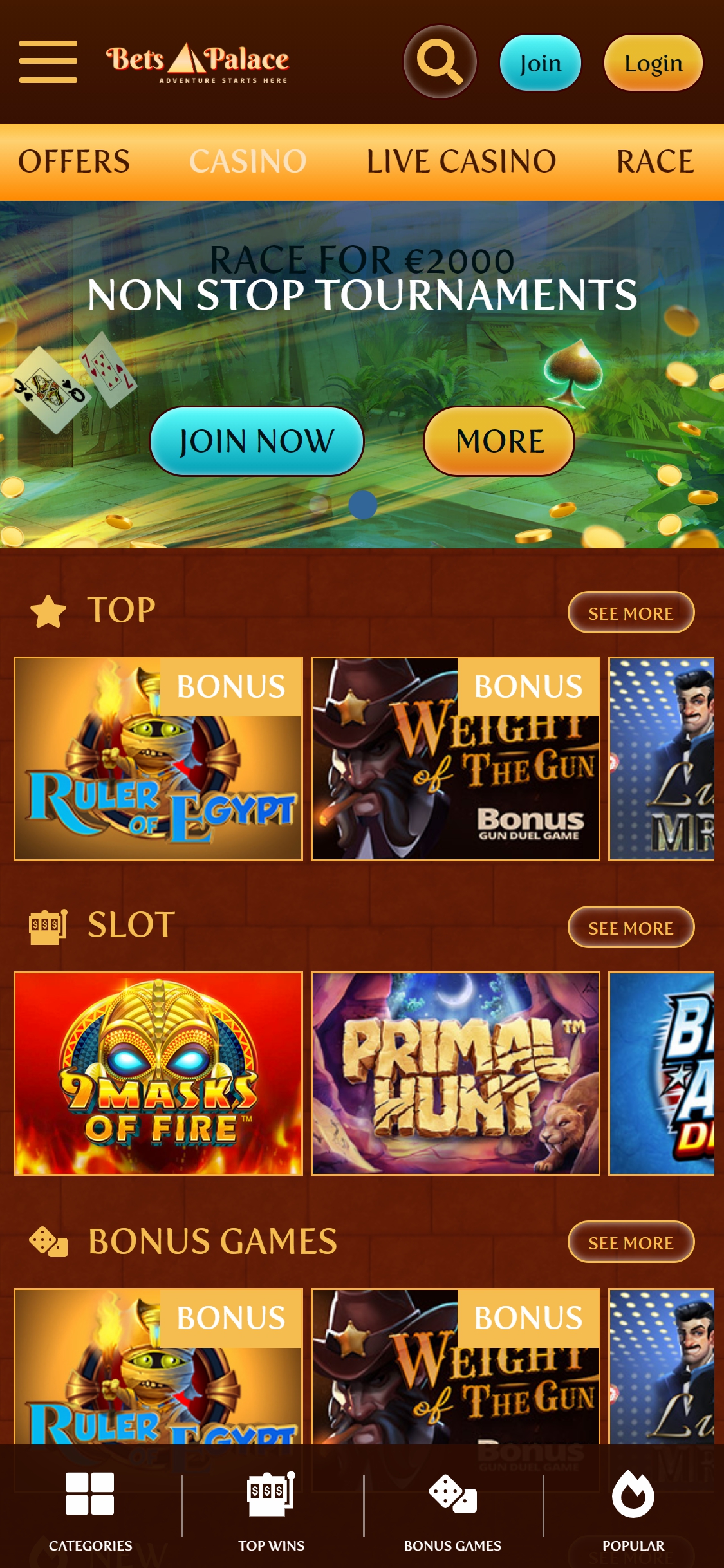 BetsPalace Casino Mobile Review