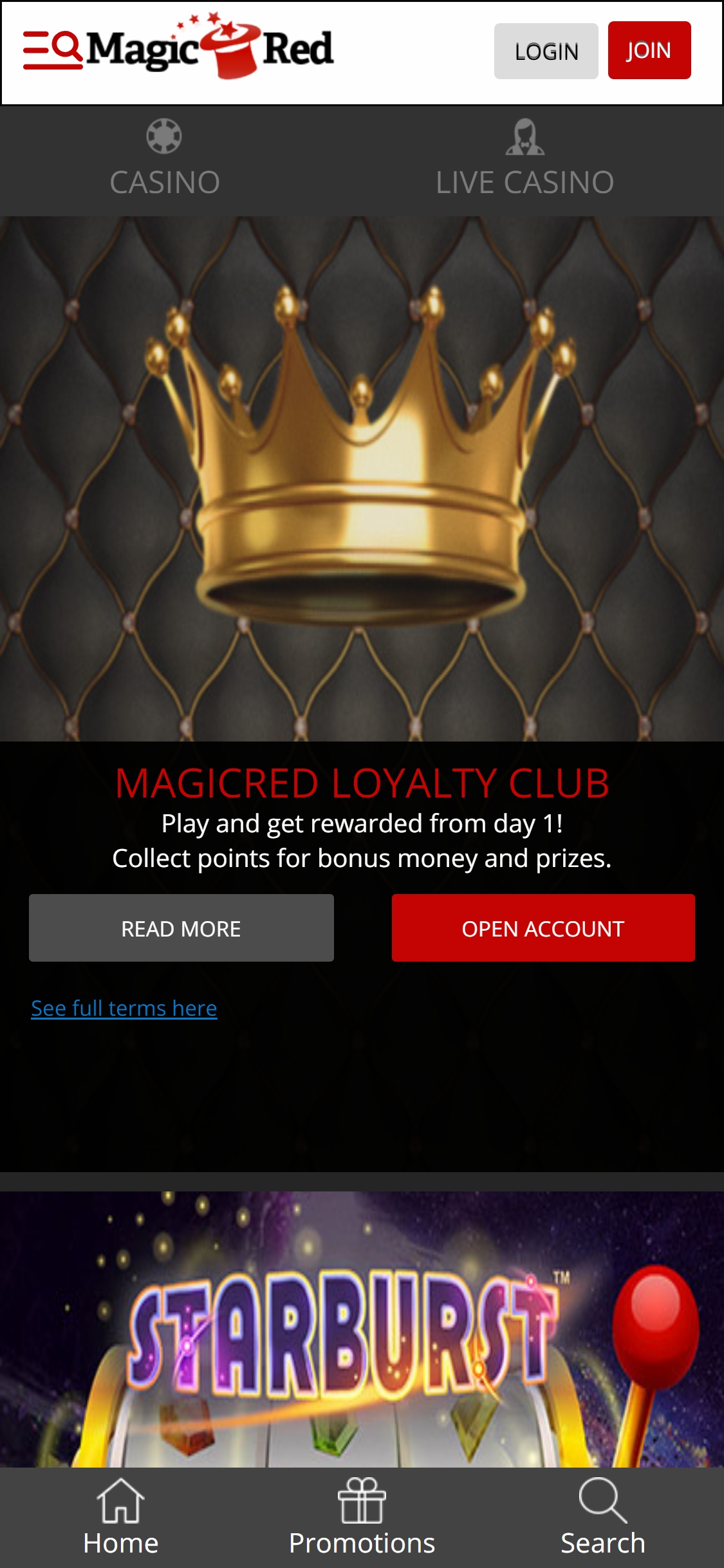 Magic Red Casino Mobile No Deposit Bonus Review