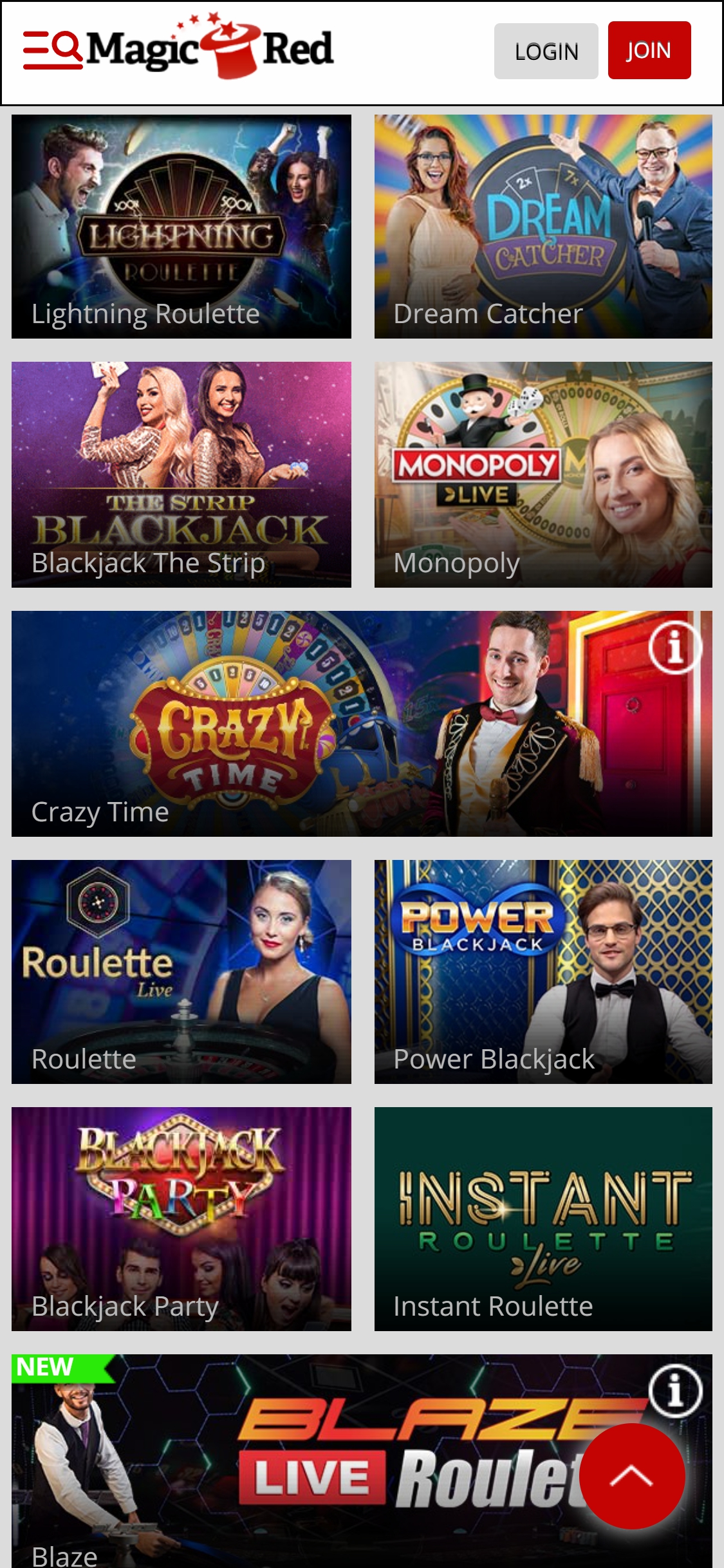 Magic Red Casino Mobile Live Dealer Games Review