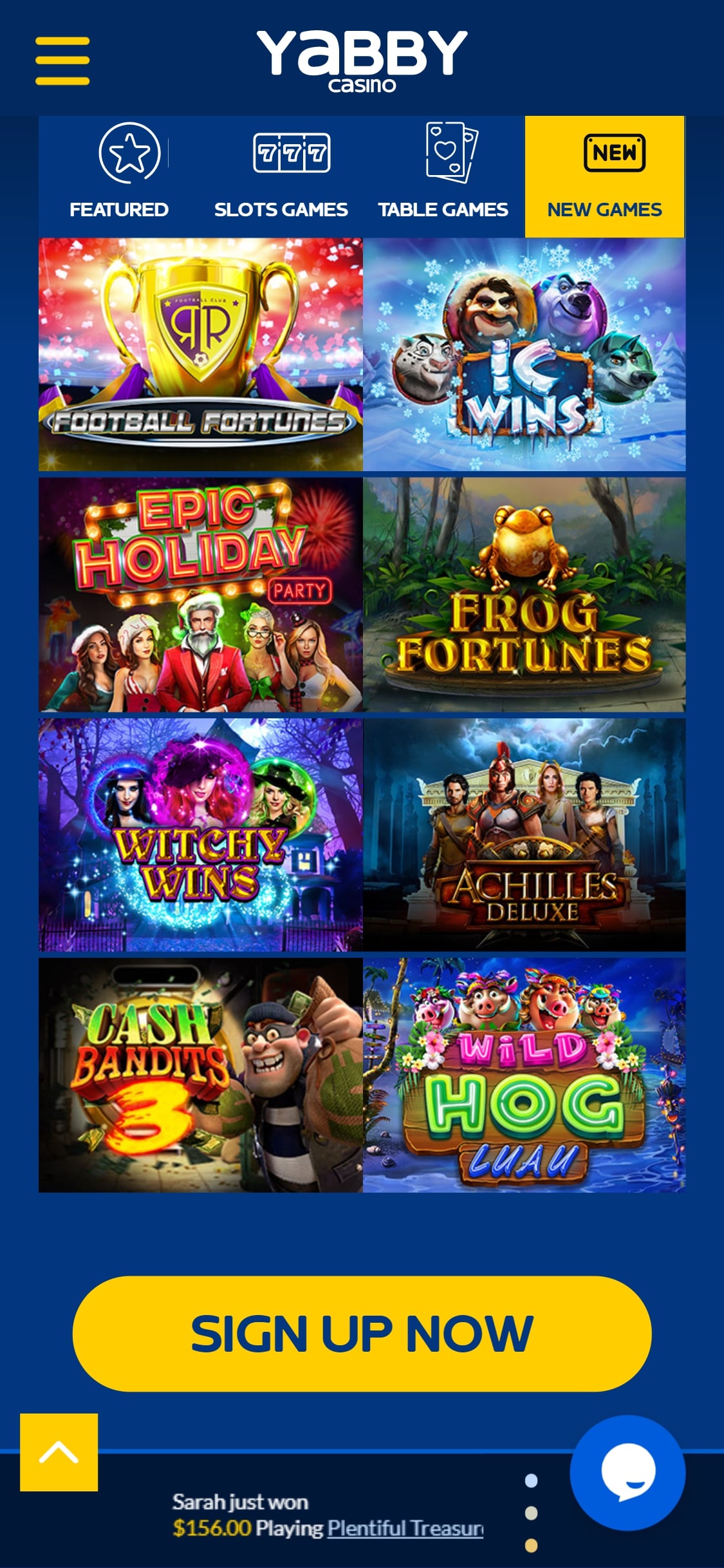 Yabby Casino Mobile Games Review