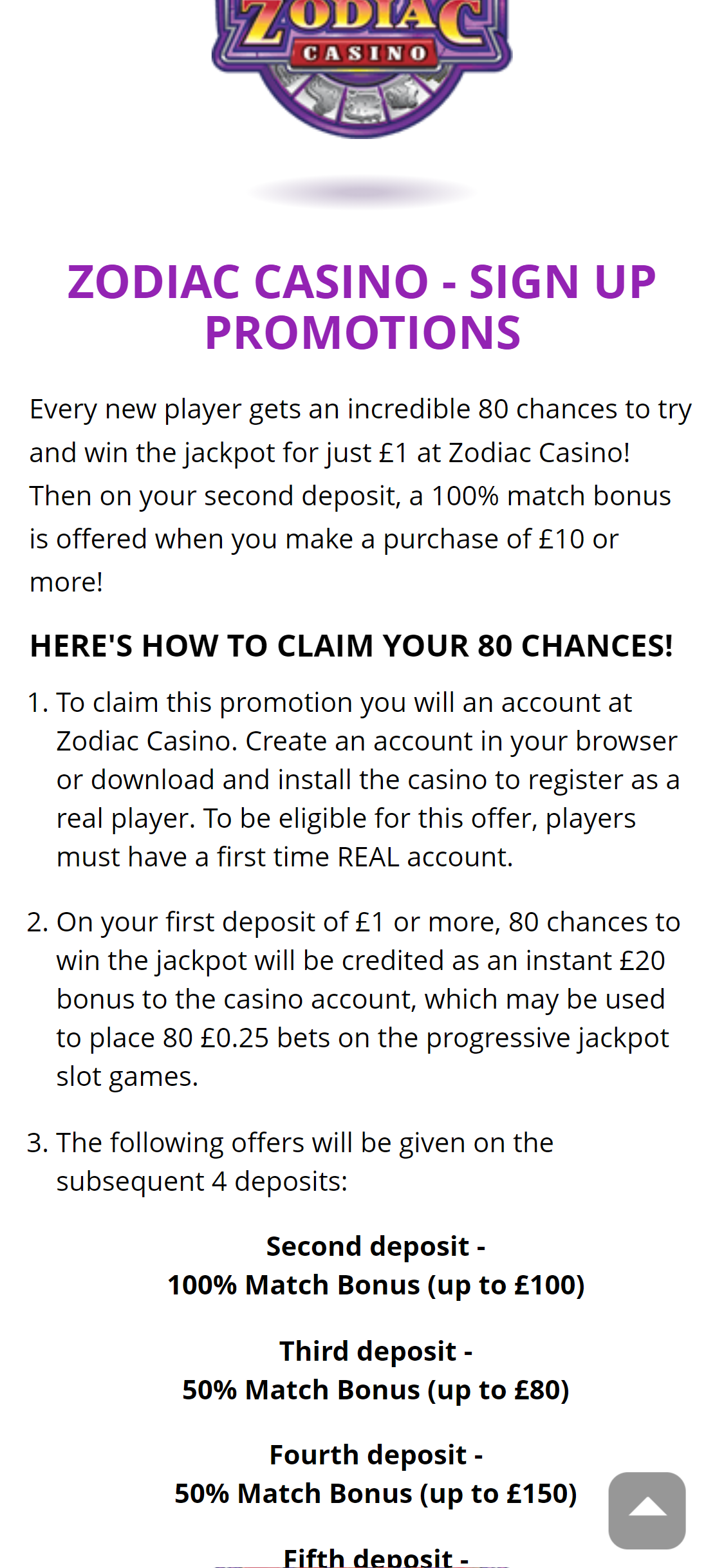 Zodiac Casino Mobile No Deposit Bonus Review