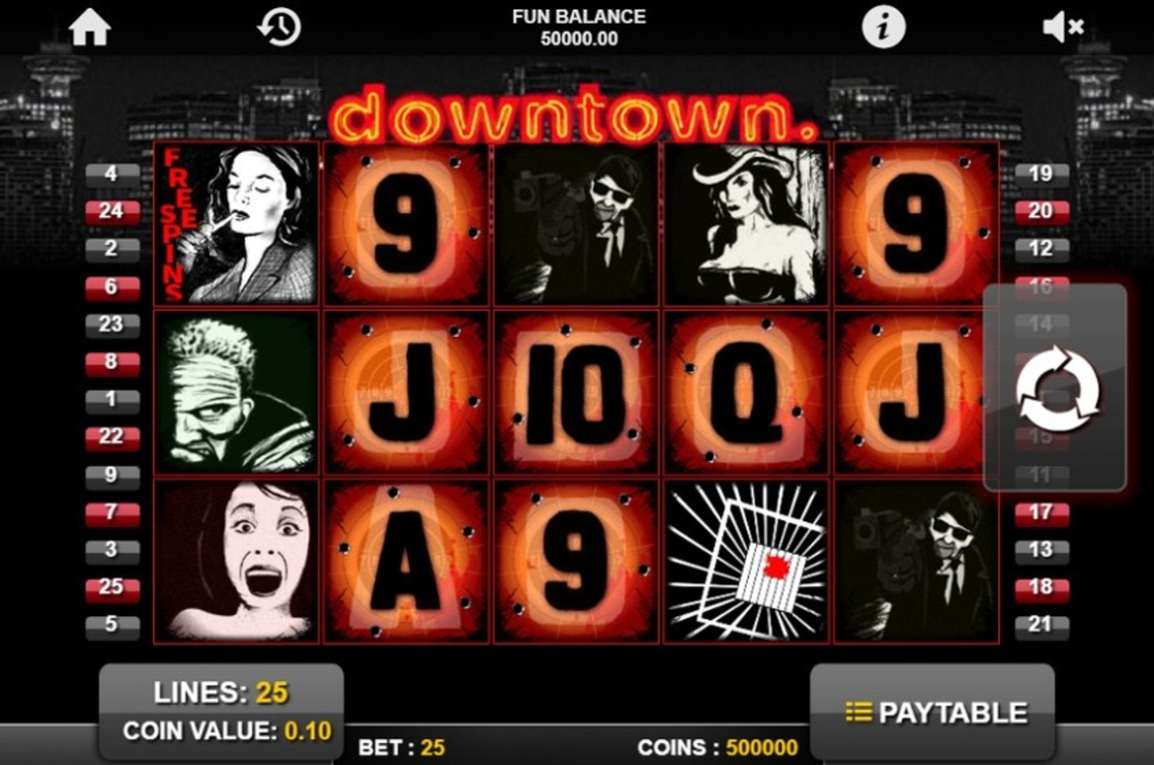 The Downtown Online Slot Demo Game by 1x2 Gaming
