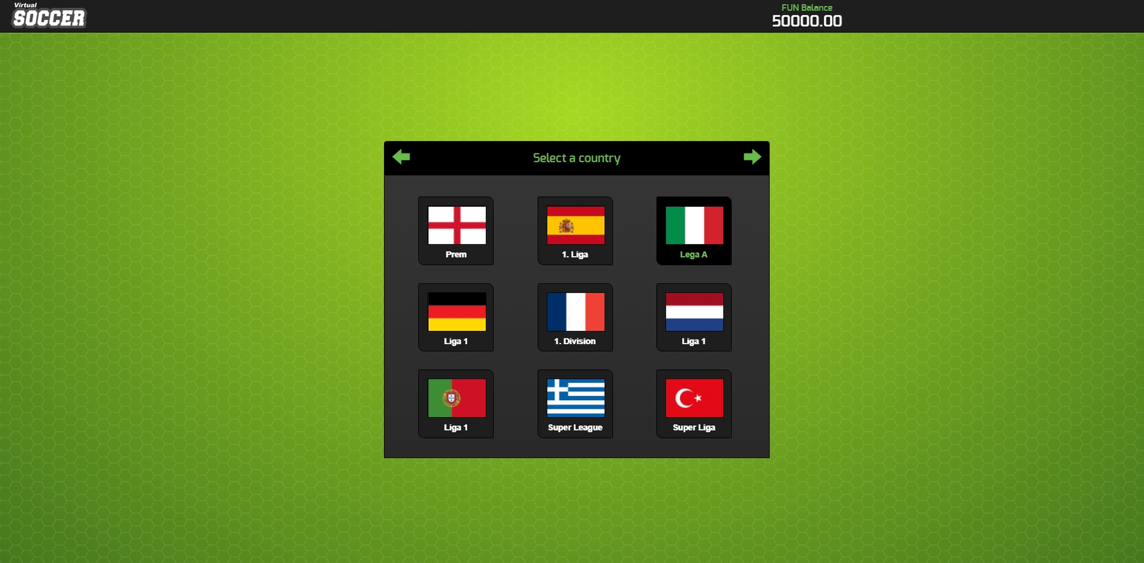 Play Virtual Soccer Free Casino Slot Game by 1x2 Gaming