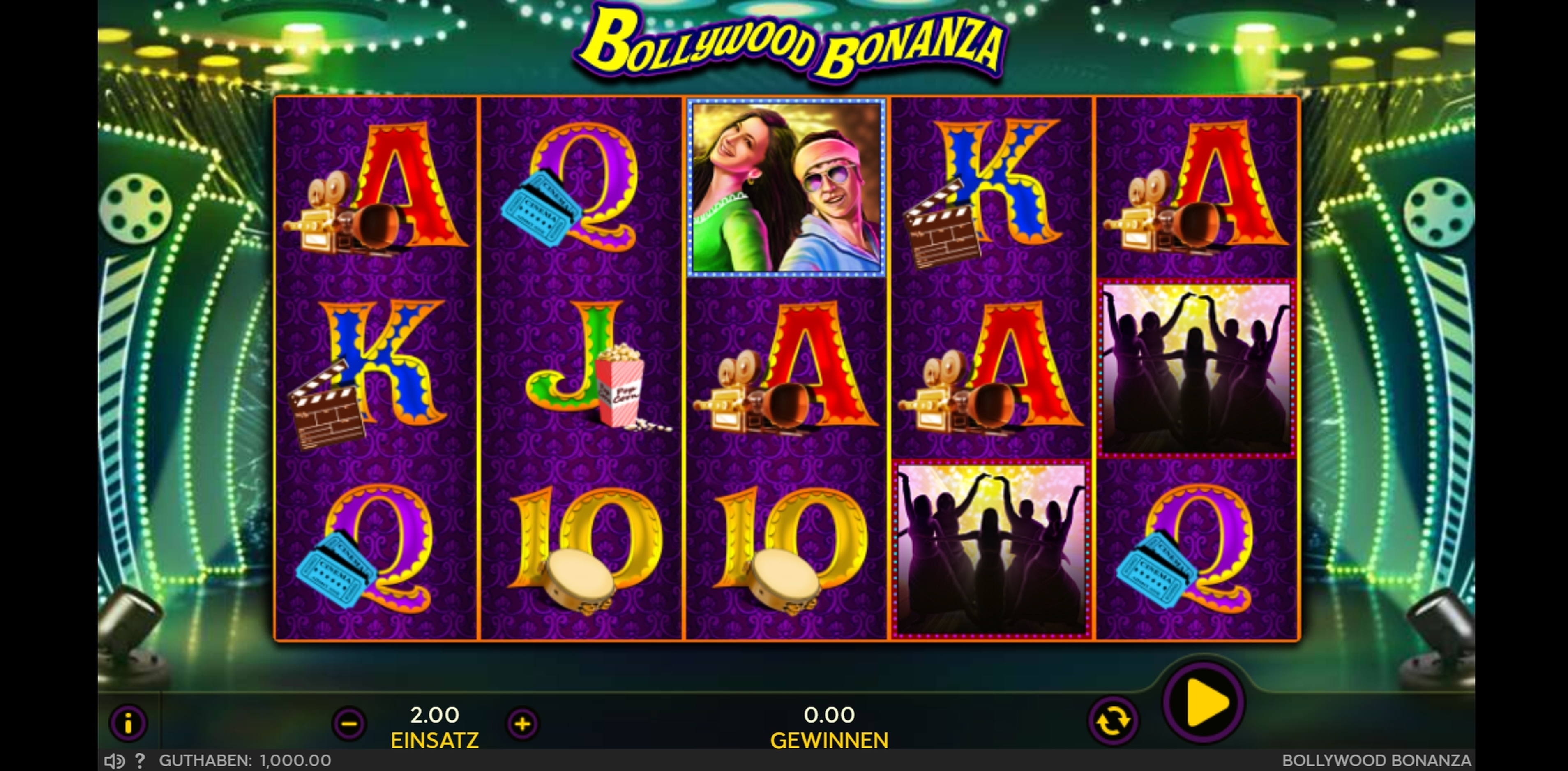 Reels in Bollywood Bonanza Slot Game by 888 Gaming