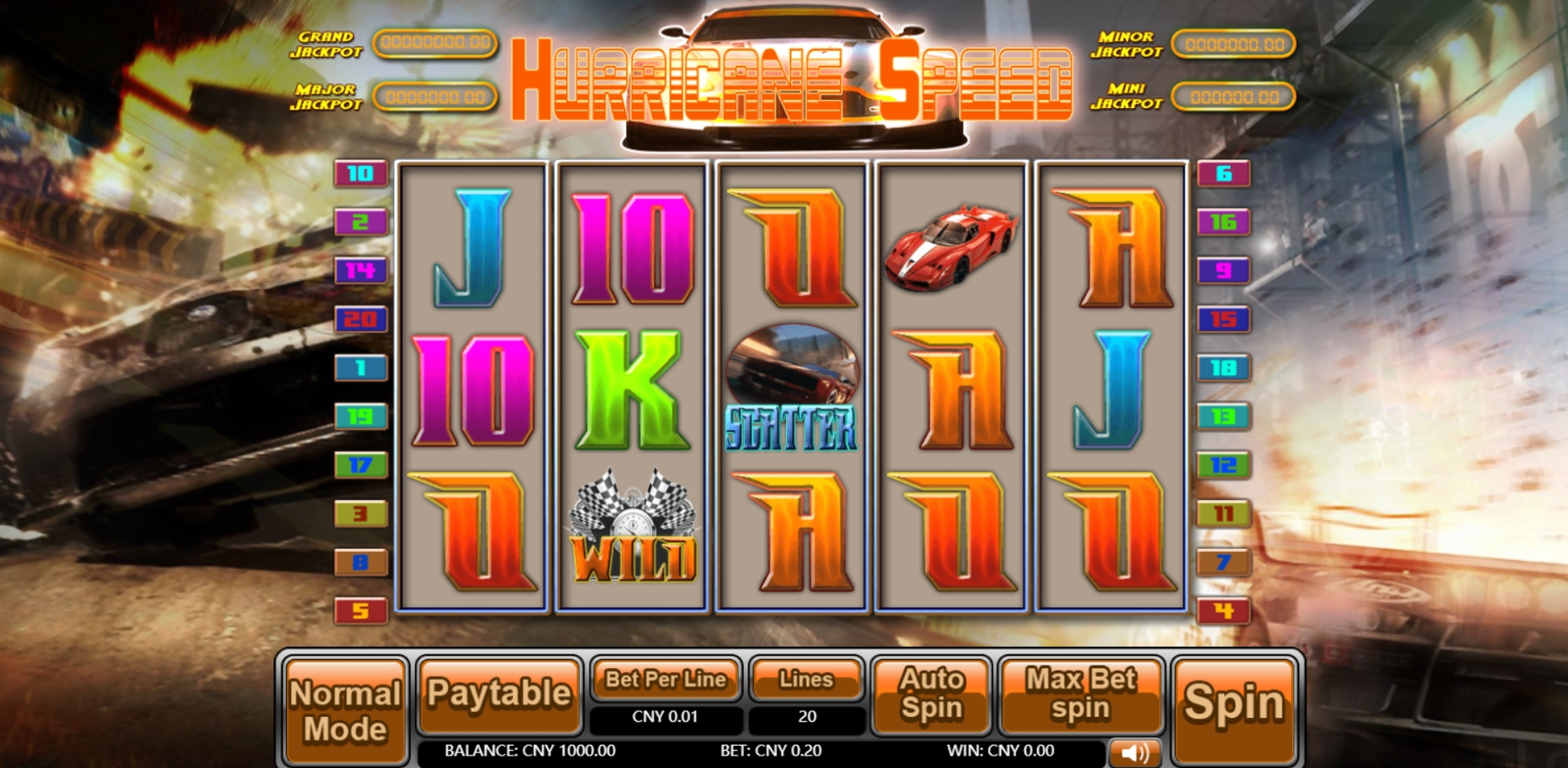 Win Money in Hurricane Speed Free Slot Game by Aiwin Games