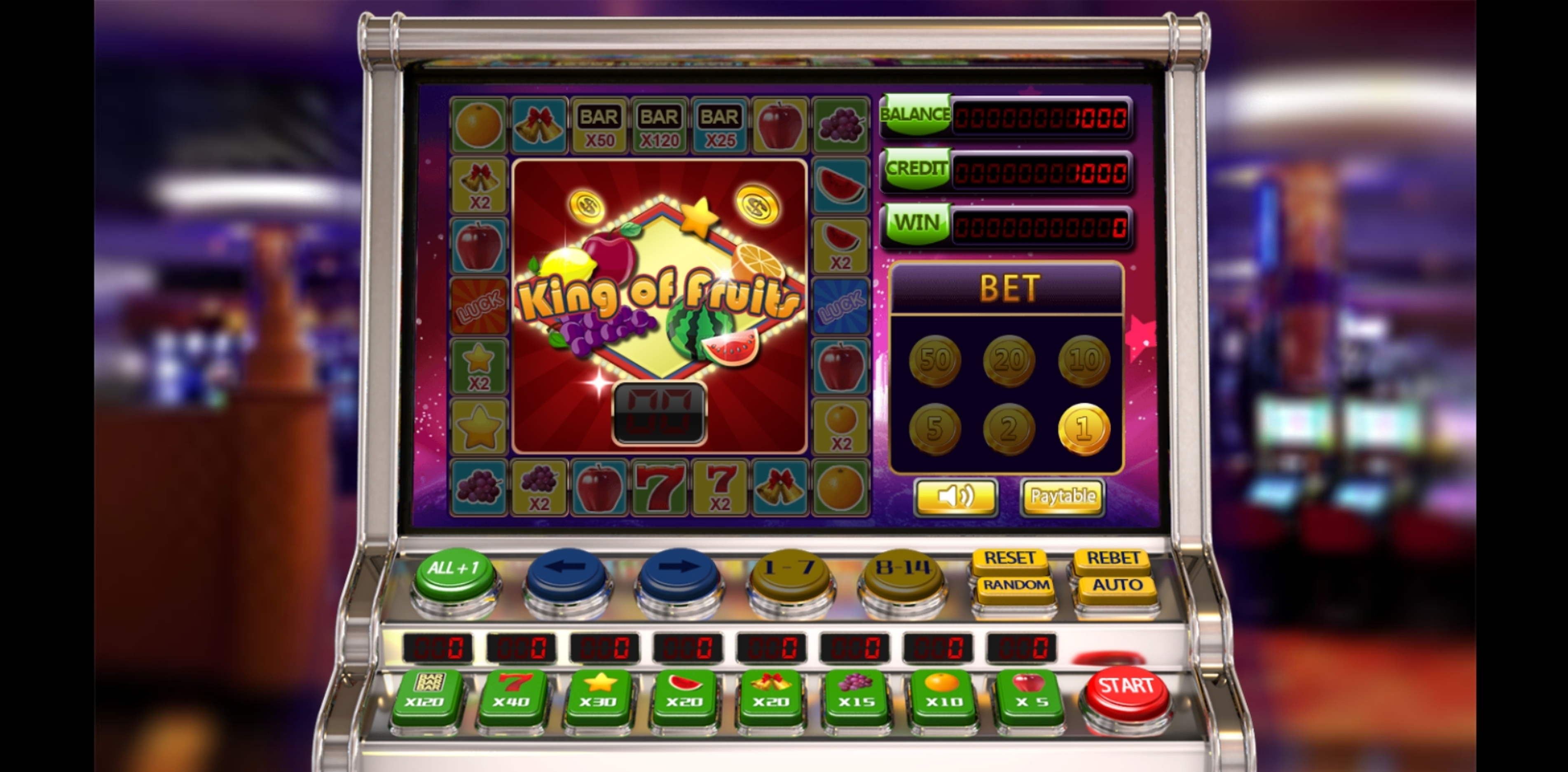 Win Money in King of Fruits Free Slot Game by Aiwin Games