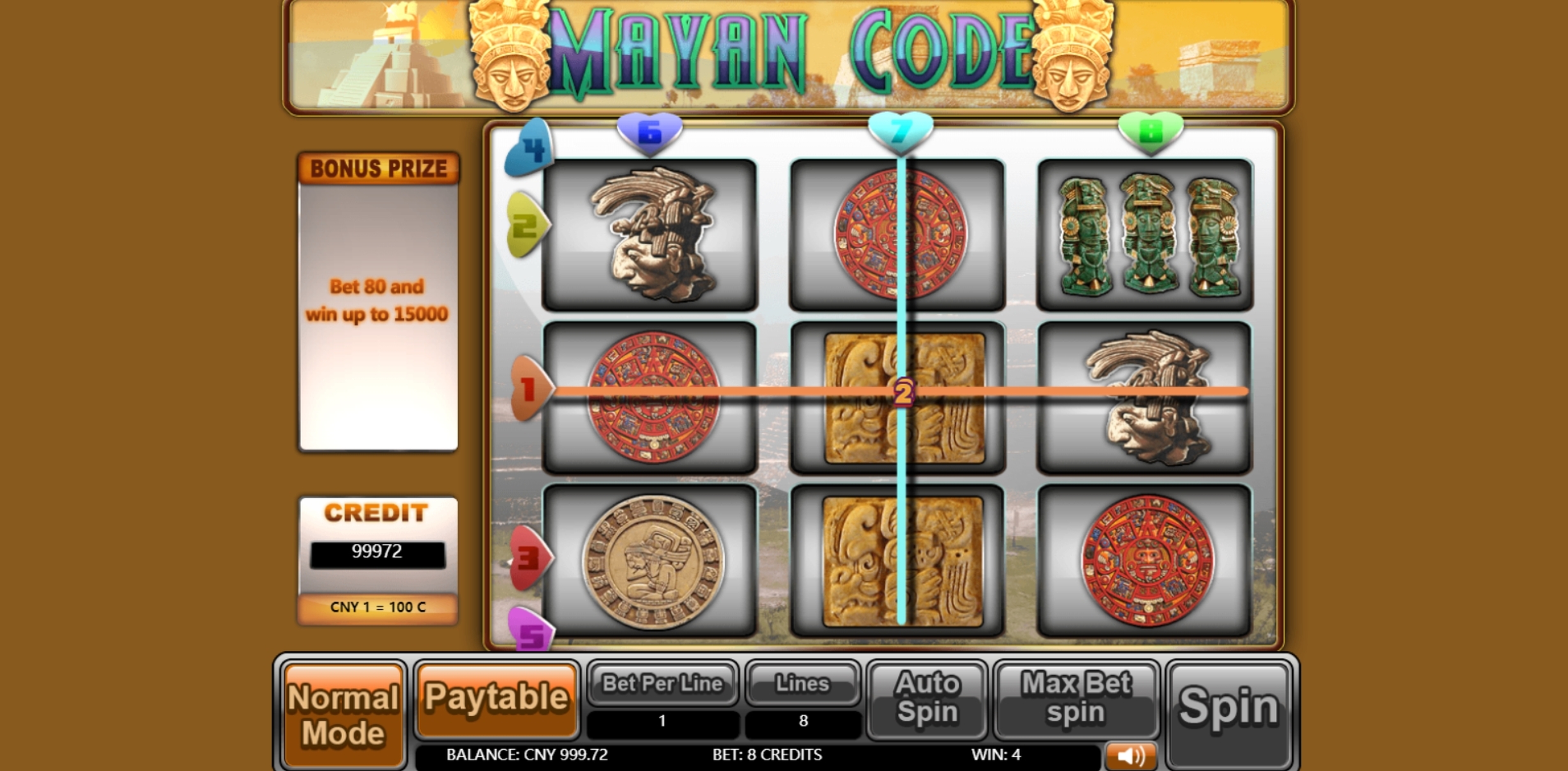Win Money in Mayan Code Free Slot Game by Aiwin Games