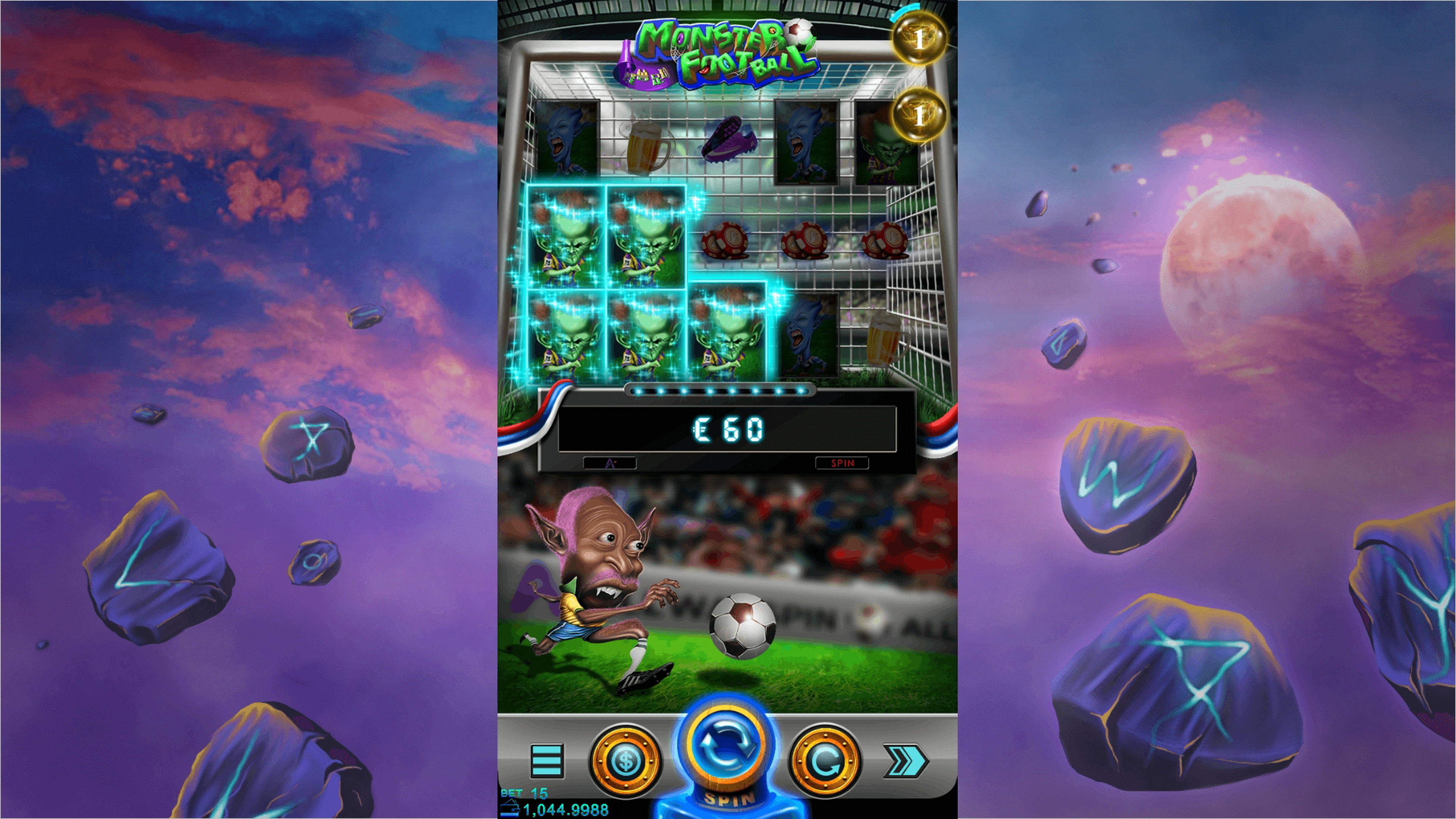 Win Money in Monster Football Free Slot Game by AllWaySpin