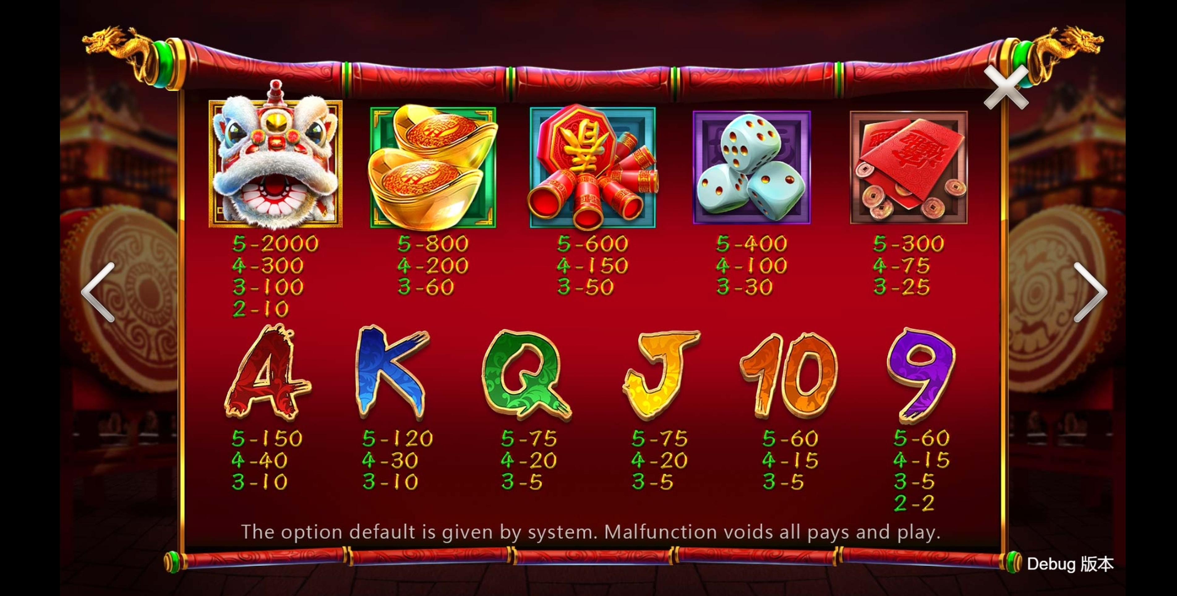 Info of Happy Rich Year Slot Game by CQ9Gaming
