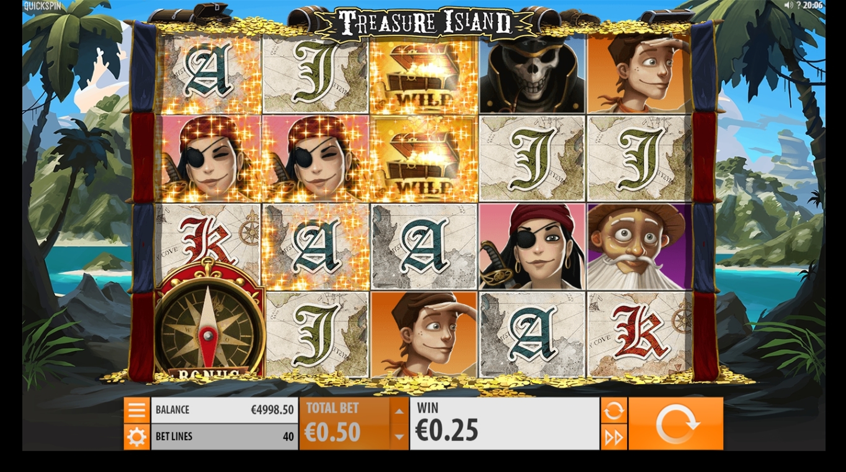 Win Money in Treasure Island Free Slot Game by CQ9Gaming