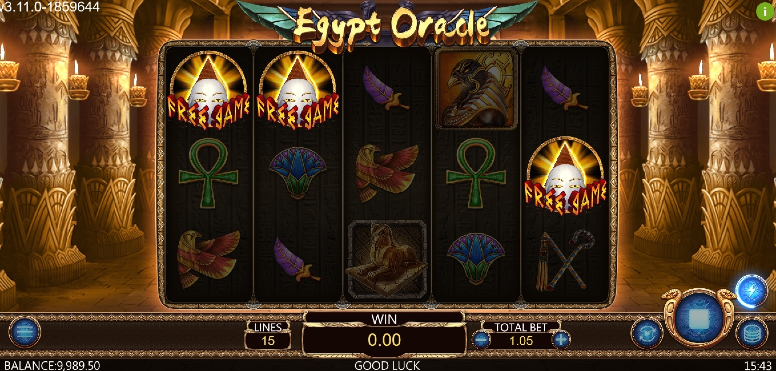 Win Money in Egypt Oracle Free Slot Game by Dragoon Soft