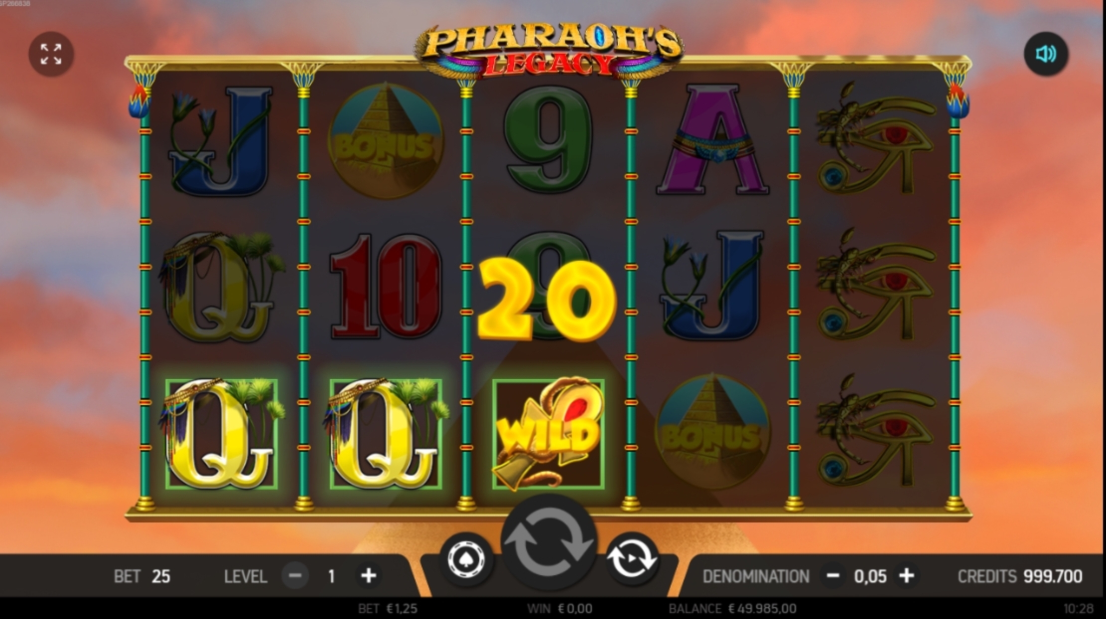 Win Money in Pharaoh's Legacy Free Slot Game by FBM