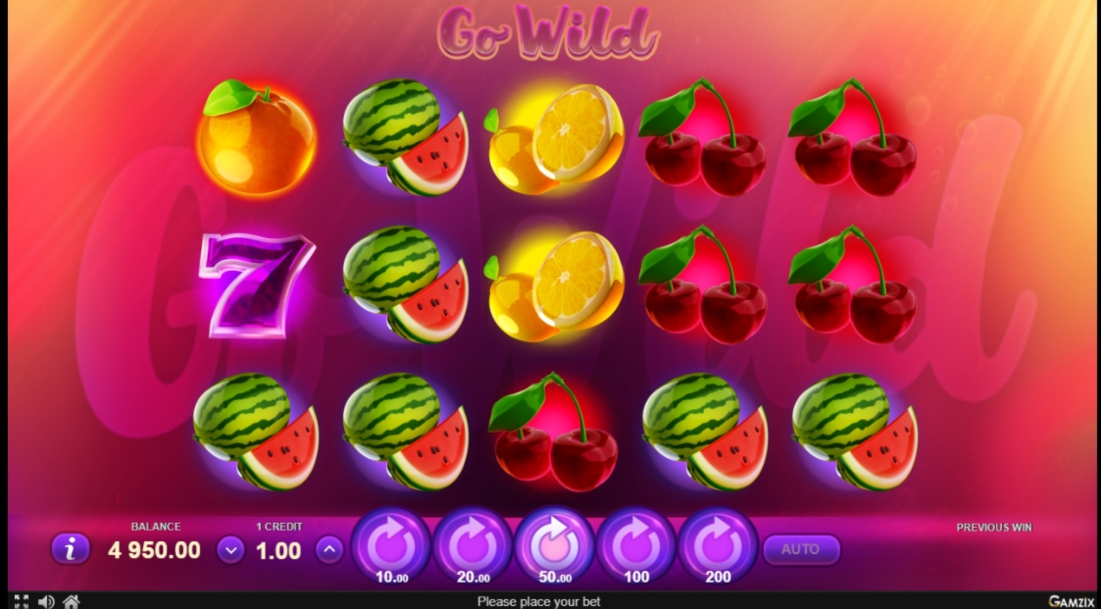 Info of Go Wild Slot Game by Gamzix