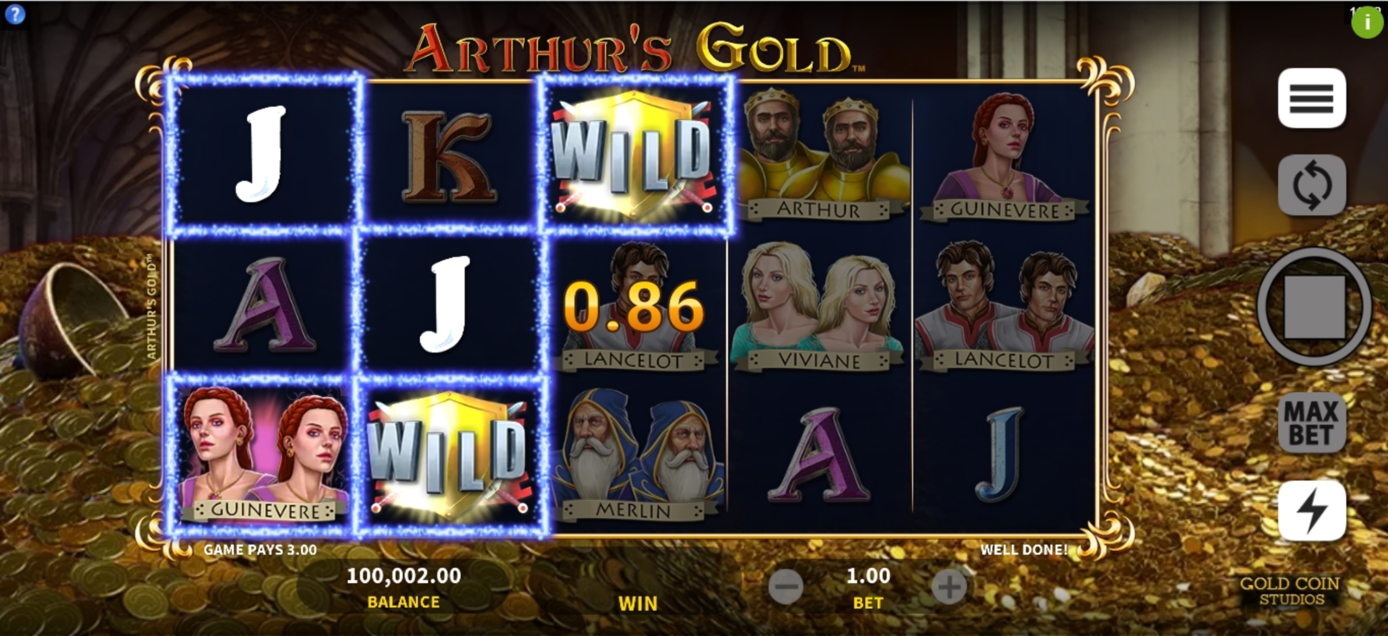 Win Money in Arthurs Gold Free Slot Game by Gold Coin Studios