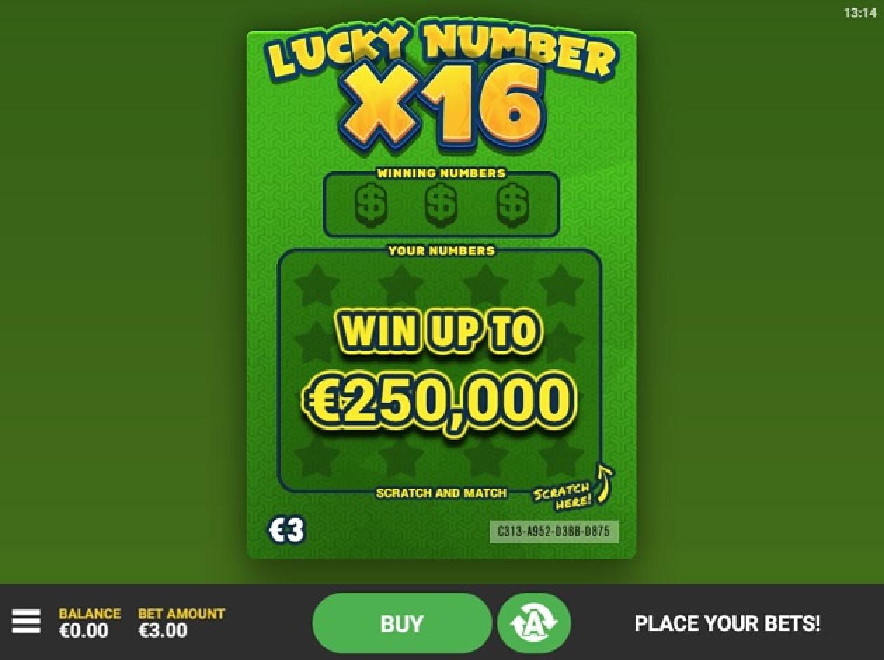 The Lucky Number x16 Online Slot Demo Game by Hacksaw Gaming