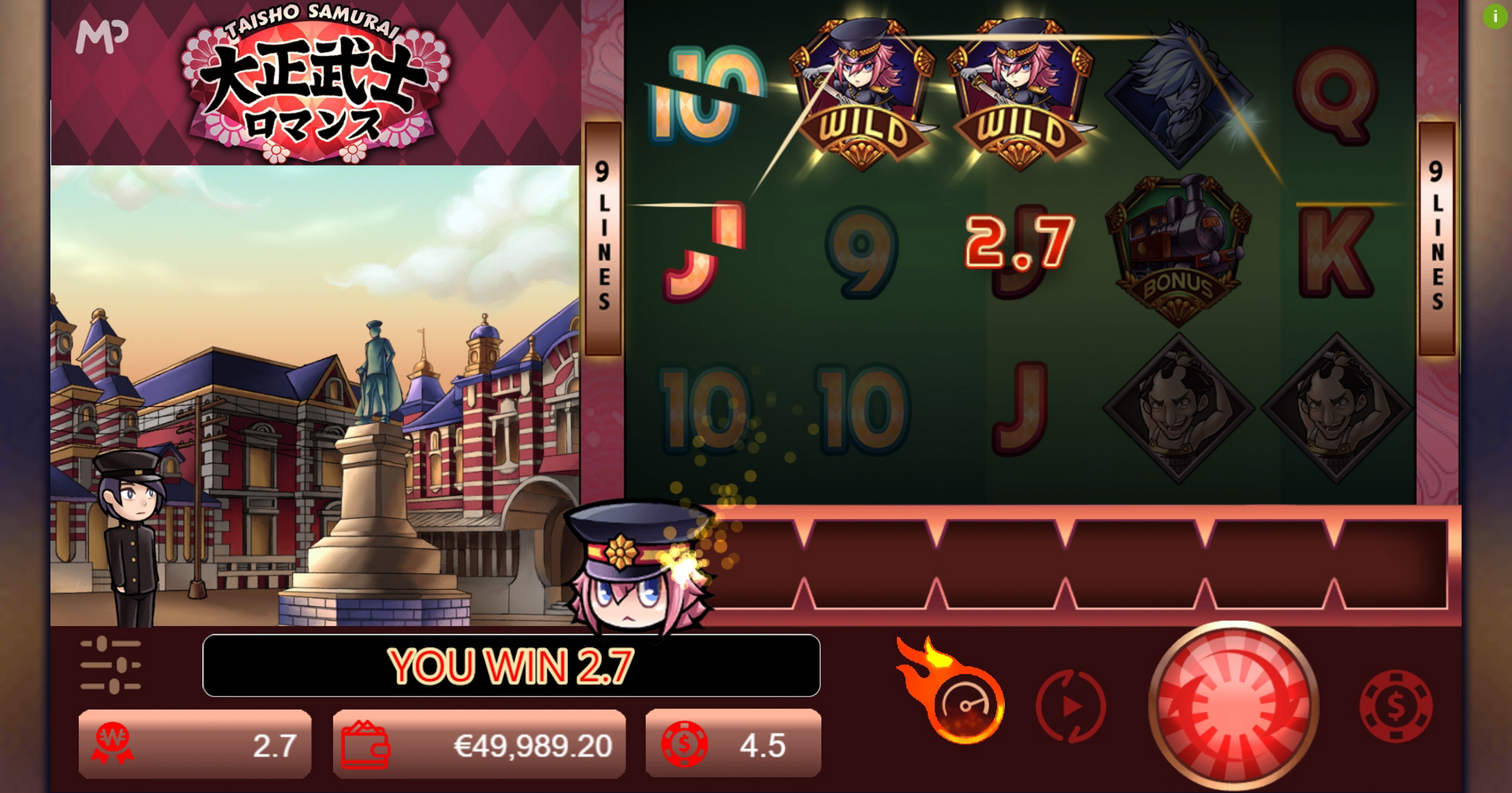 Win Money in Taisho Samurai Free Slot Game by Manna Play