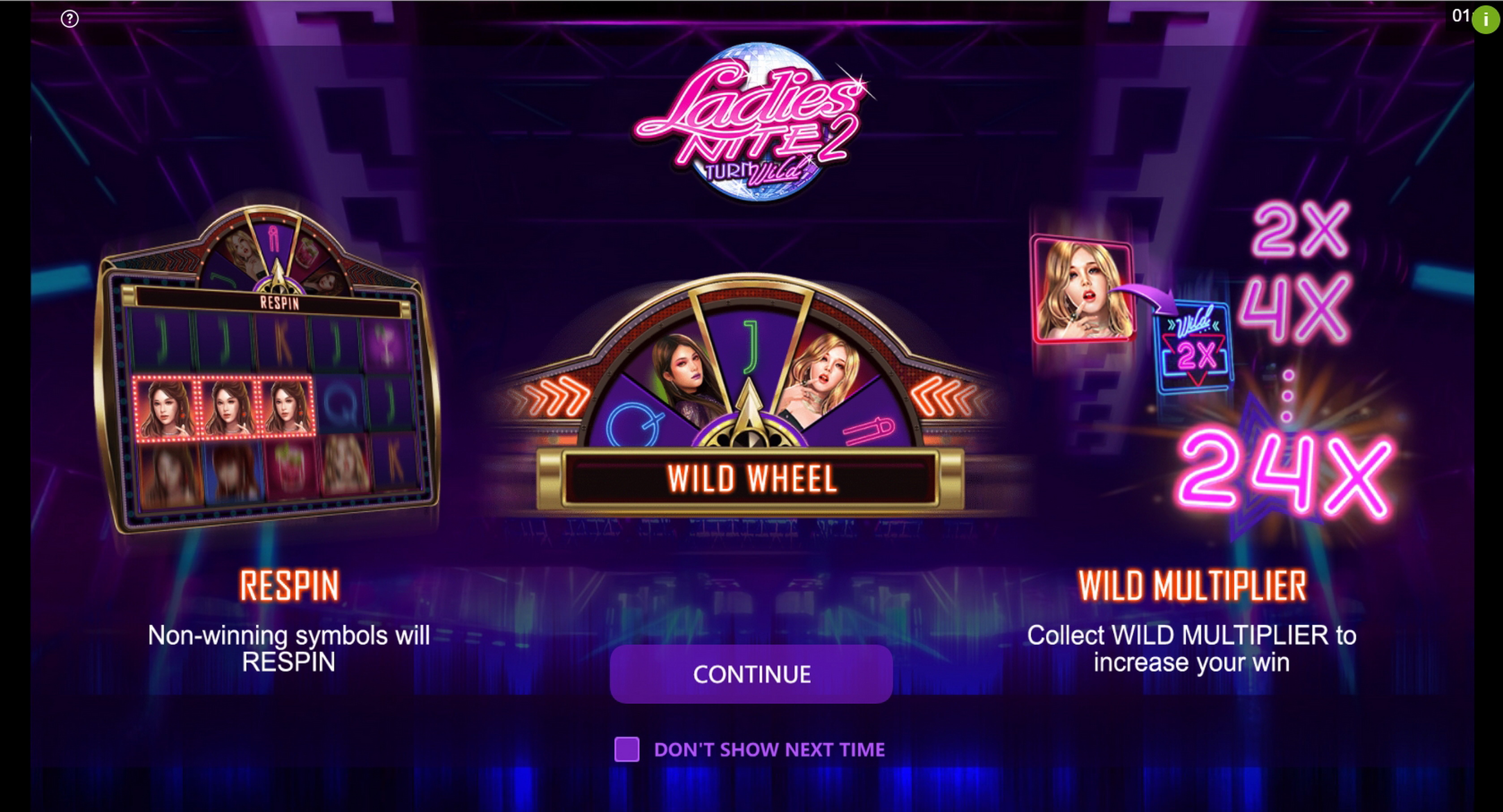 Play Ladies Nite 2 Turn Wild Free Casino Slot Game by Pulse 8 Studios