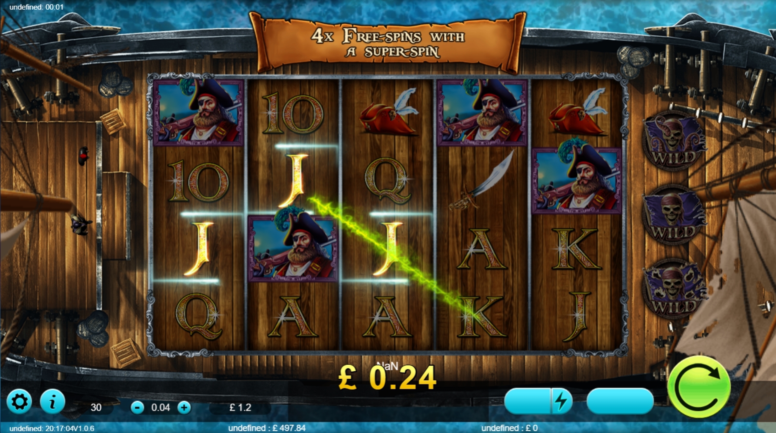 Win Money in Plucky Pirates Devil's Triangle Free Slot Game by Rocksalt Interactive