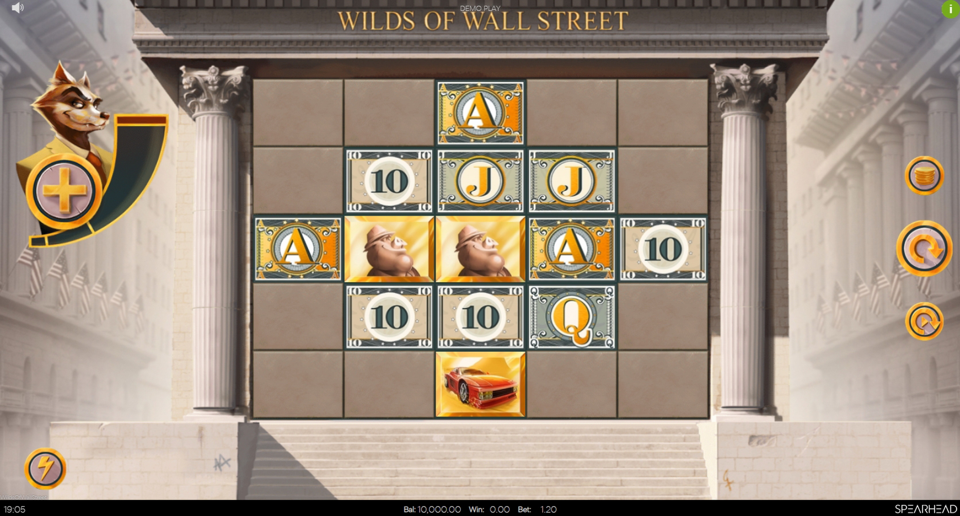 Reels in Wilds of Wall Street Slot Game by Spearhead Studios