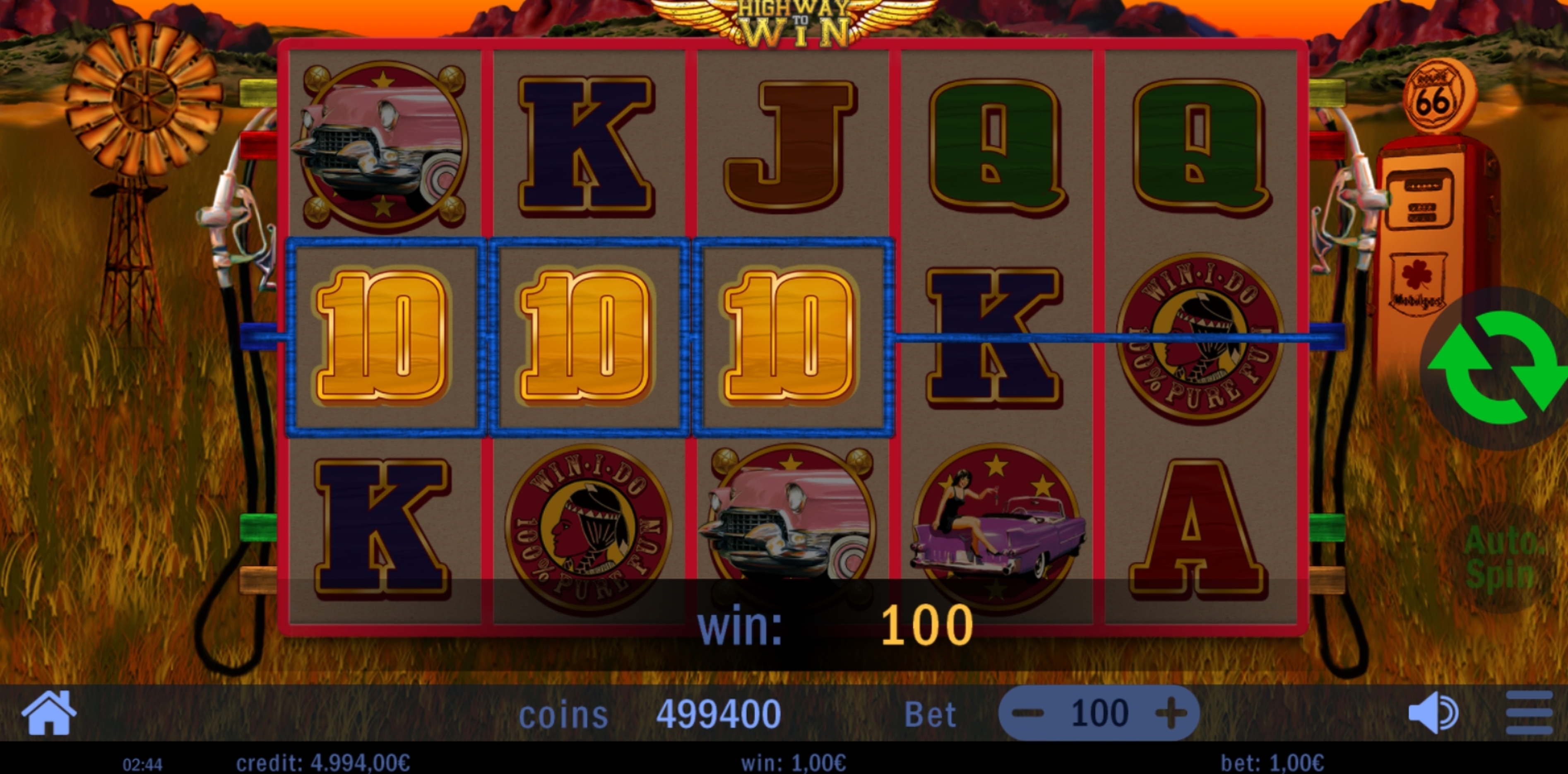Win Money in Highway to Win Free Slot Game by Swintt