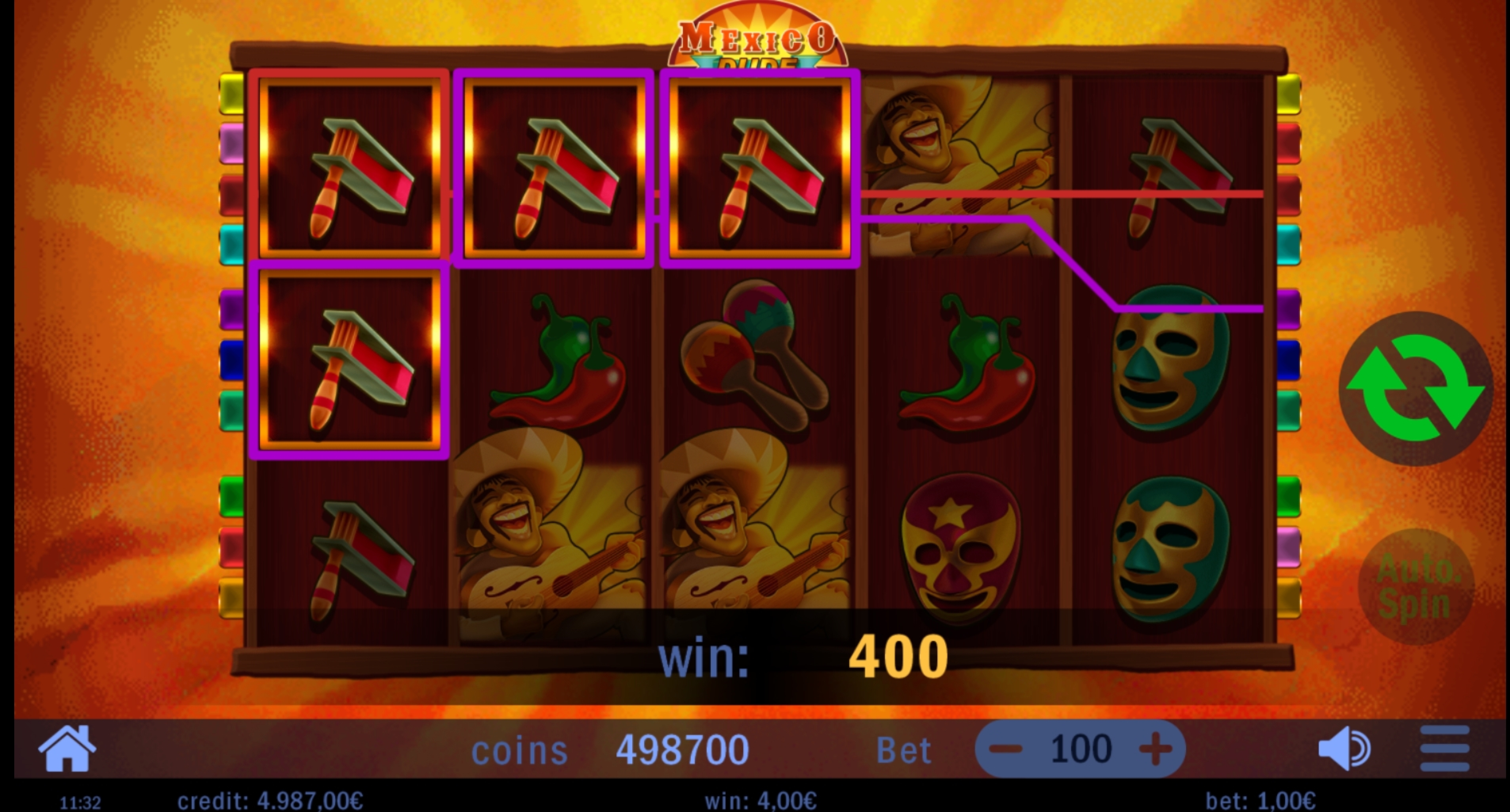 Win Money in Mexico Dude Free Slot Game by Swintt