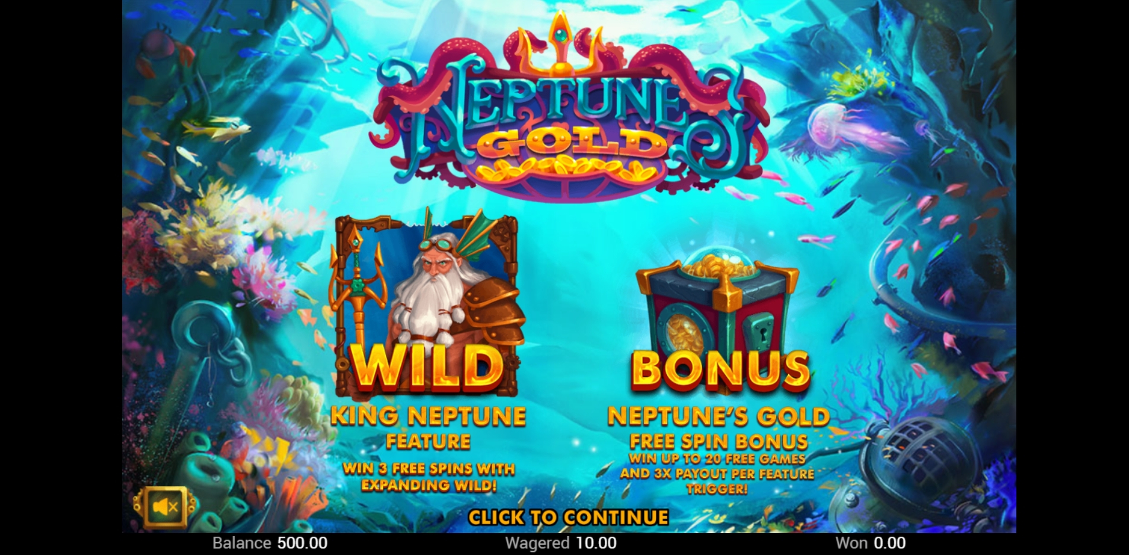 Win Money in Neptunes Gold (Swintt) Free Slot Game by Swintt