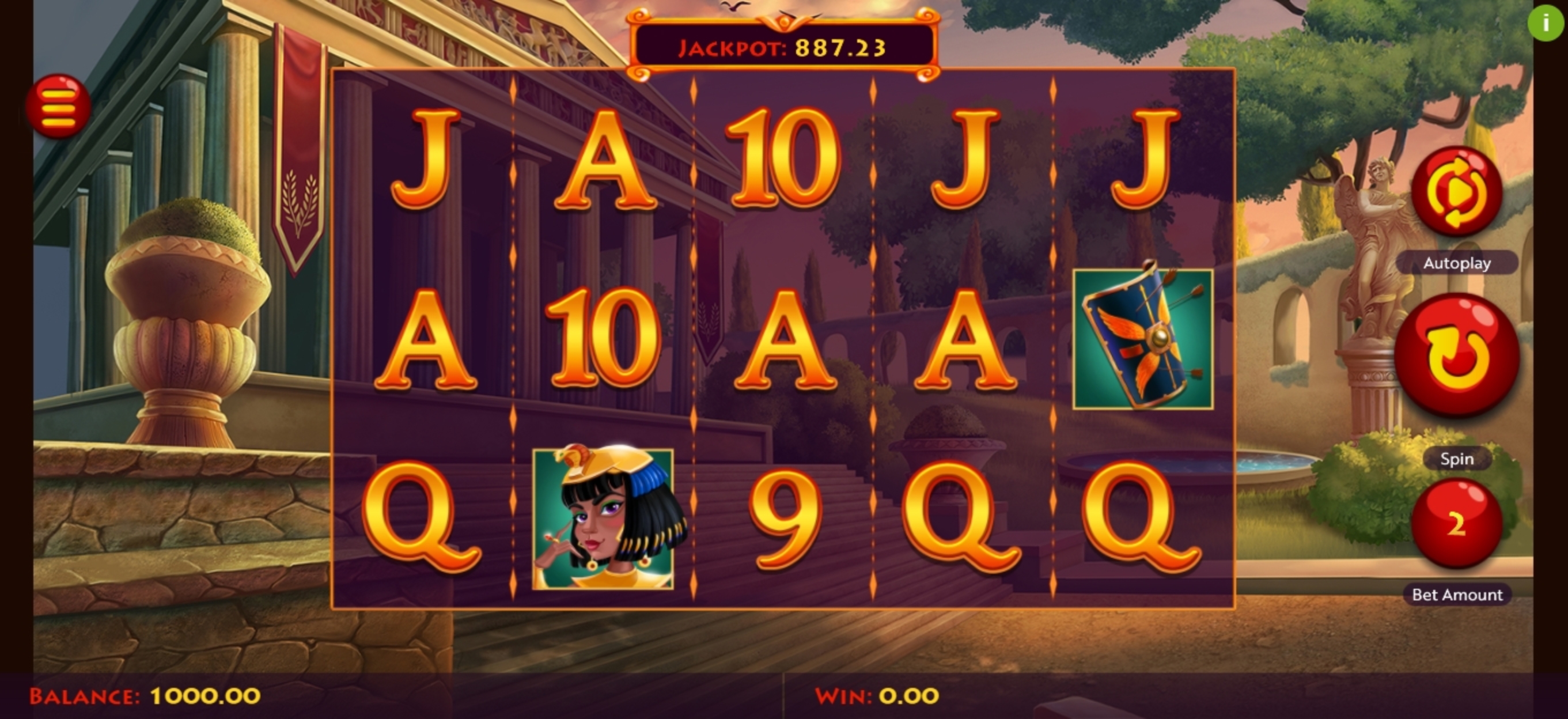 Reels in Caesar's Conquest Slot Game by Woohoo