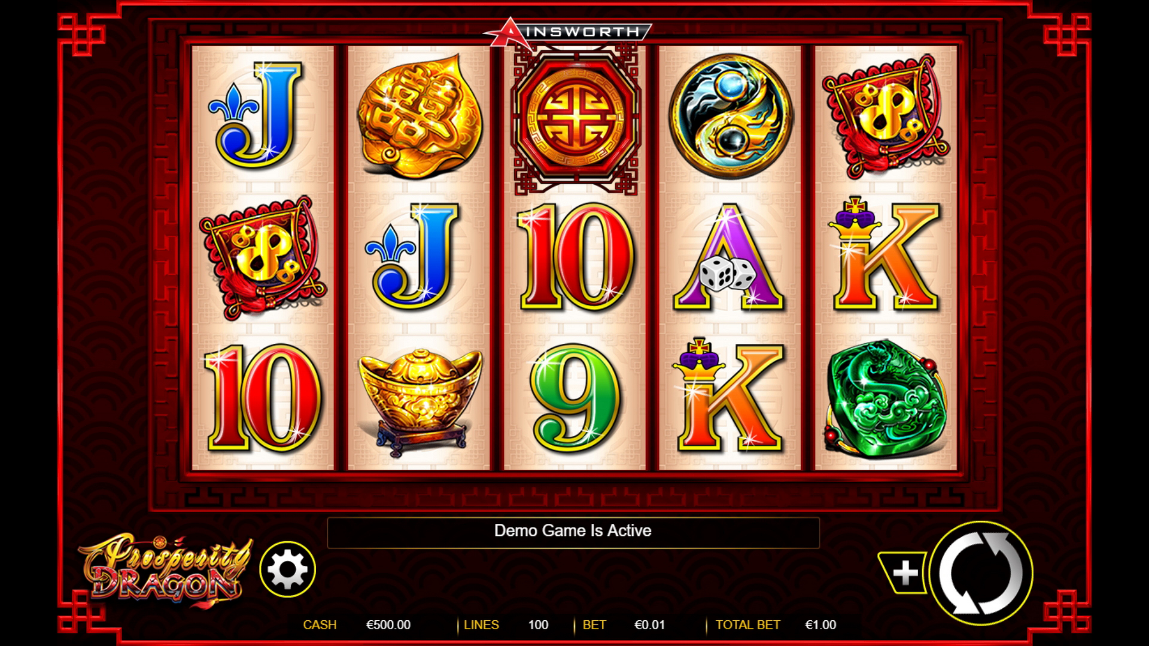 Reels in Prosperity Dragon Slot Game by Ainsworth Gaming Technology