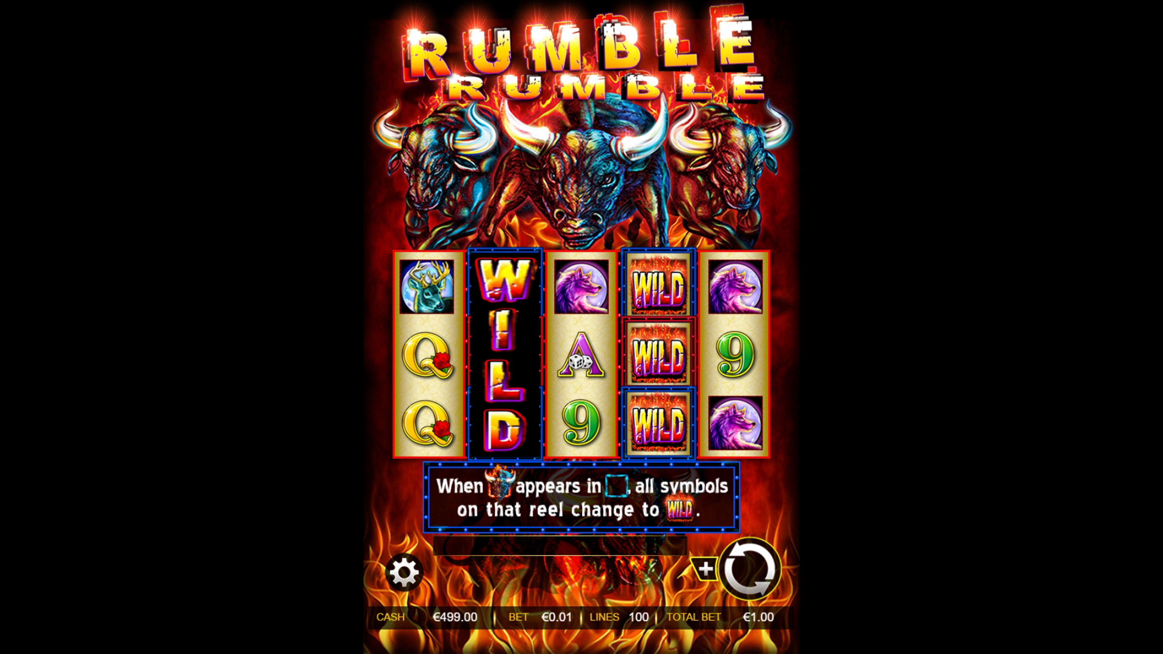 Reels in Rumble Rumble Slot Game by Ainsworth Gaming Technology