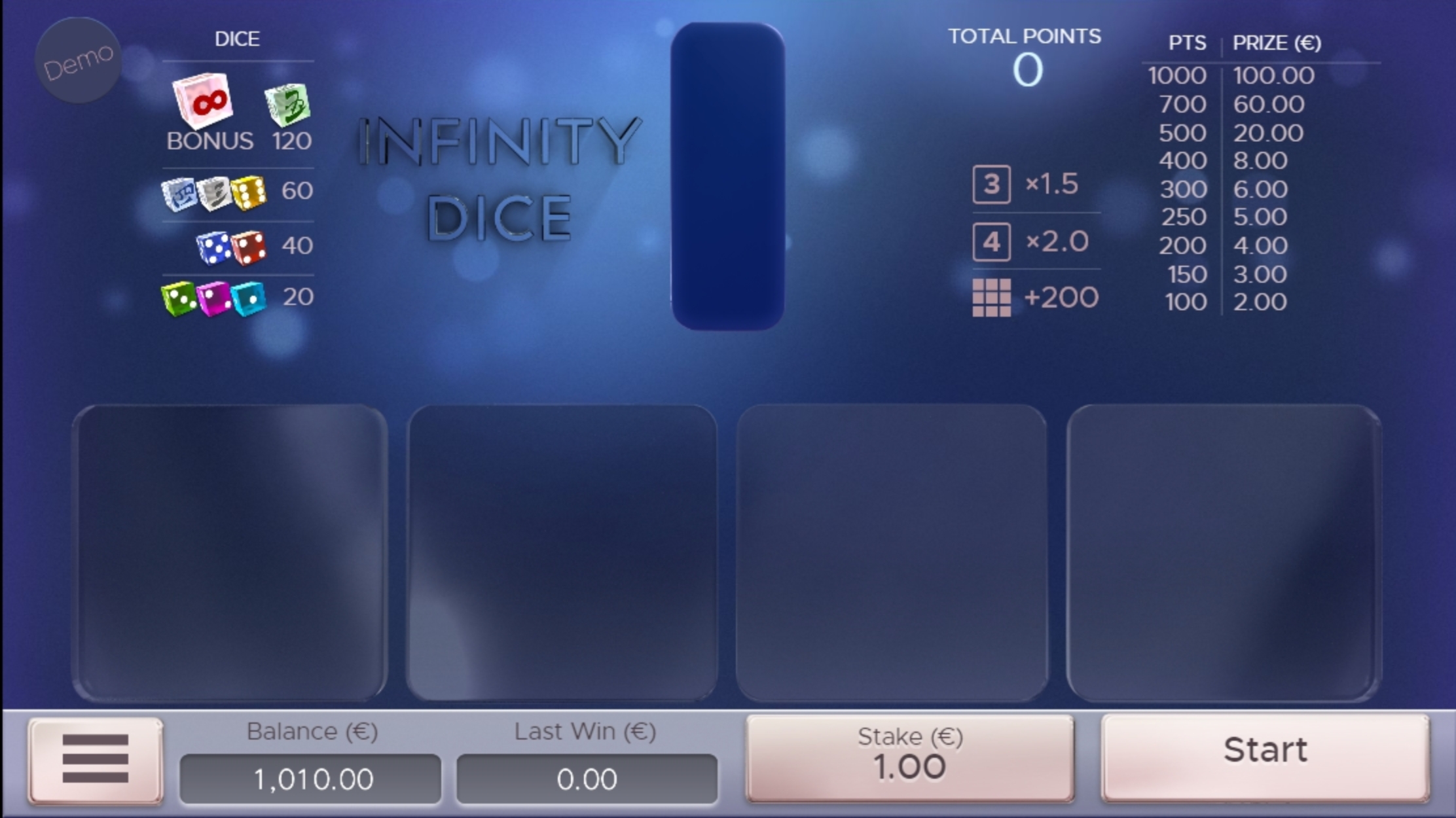 Reels in Infinity Dice Slot Game by Air Dice