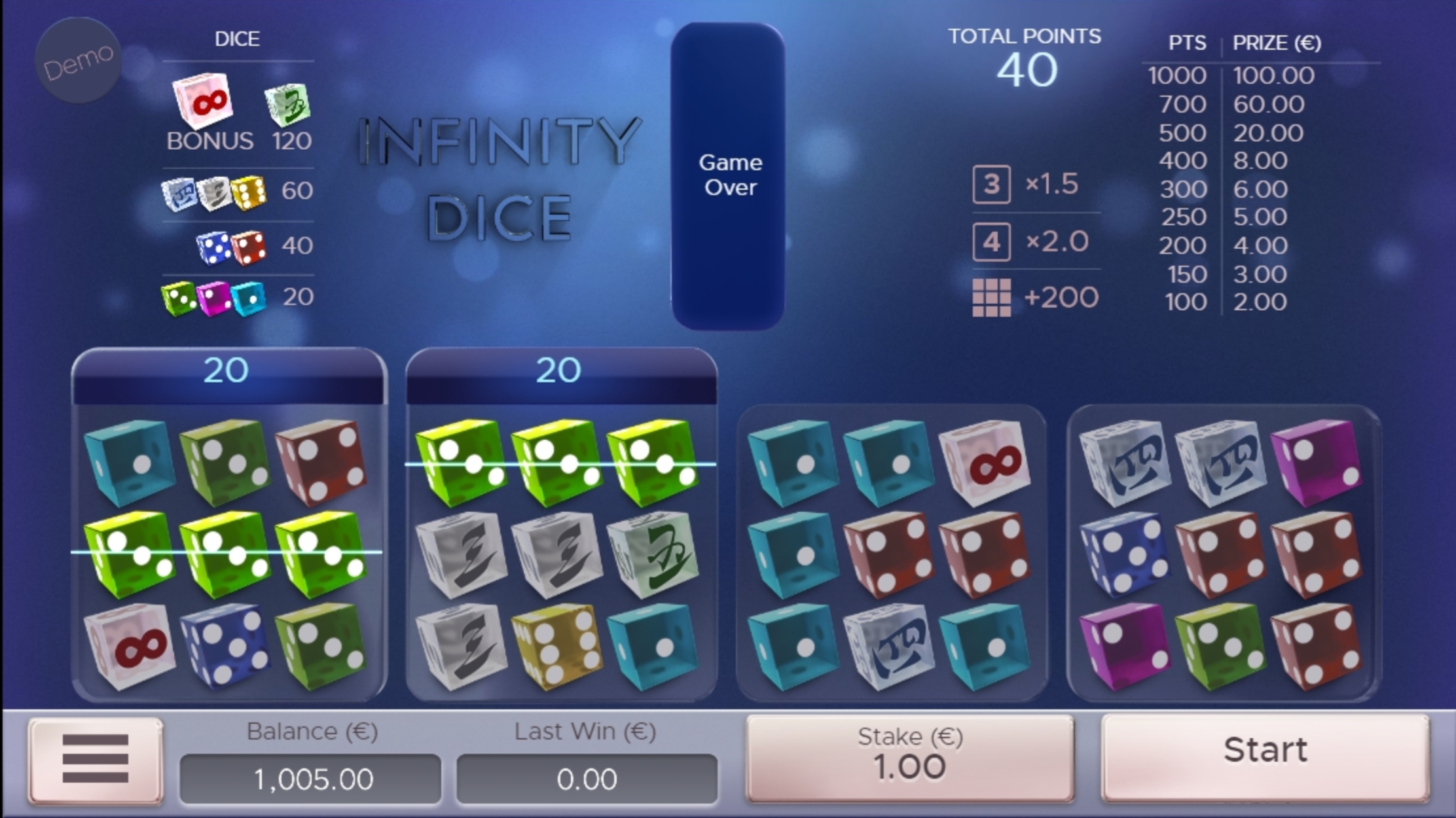 Win Money in Infinity Dice Free Slot Game by Air Dice