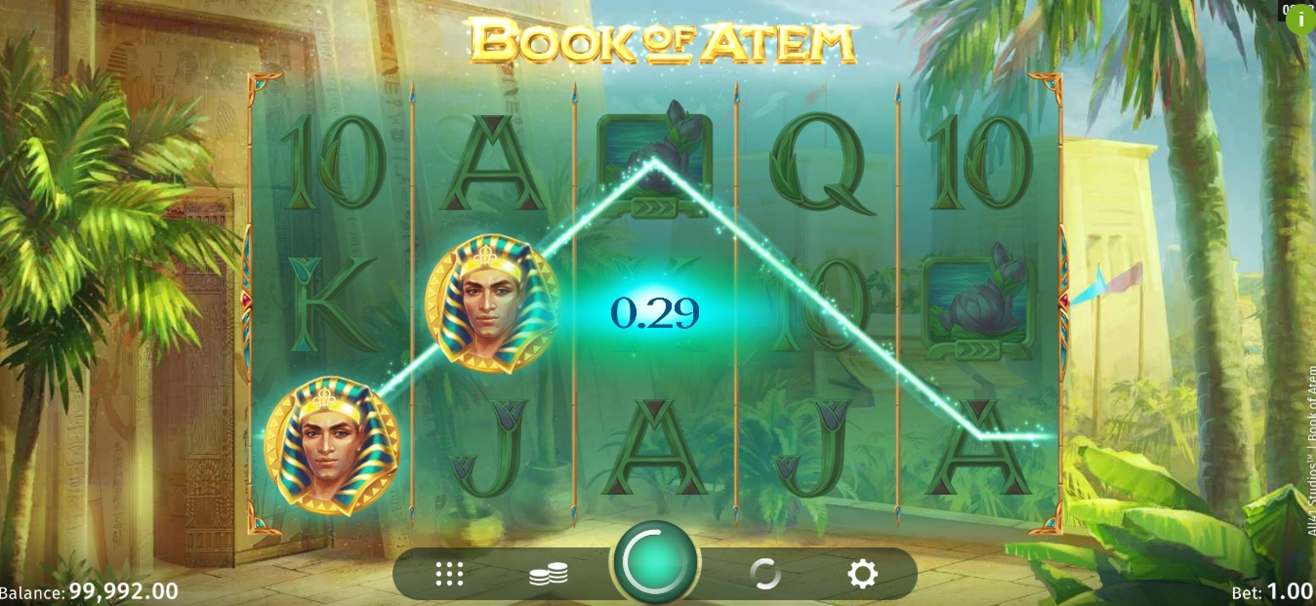 Win Money in Book of Atem Free Slot Game by All41 Studios