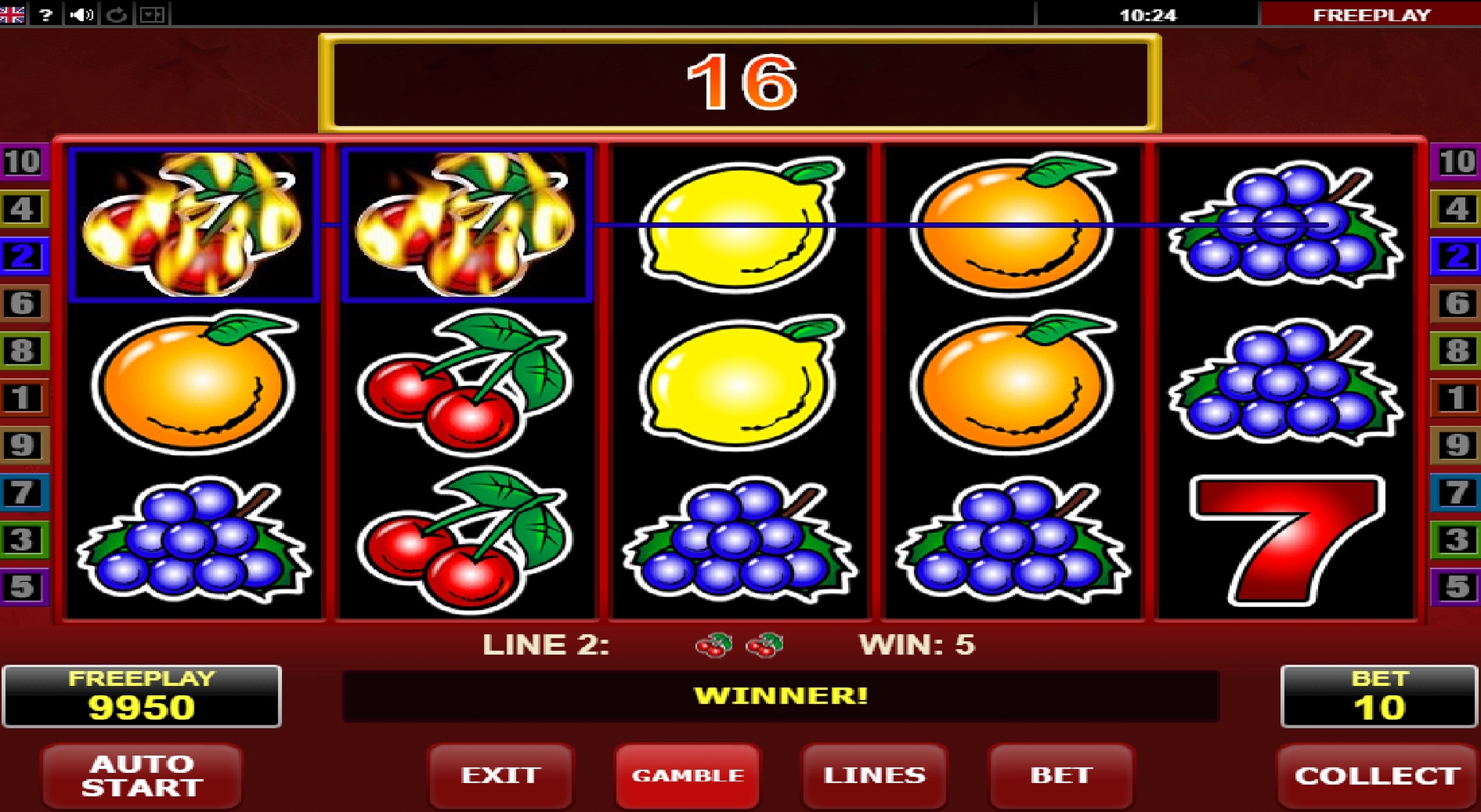 Win Money in Hot Scatter Free Slot Game by Amatic Industries