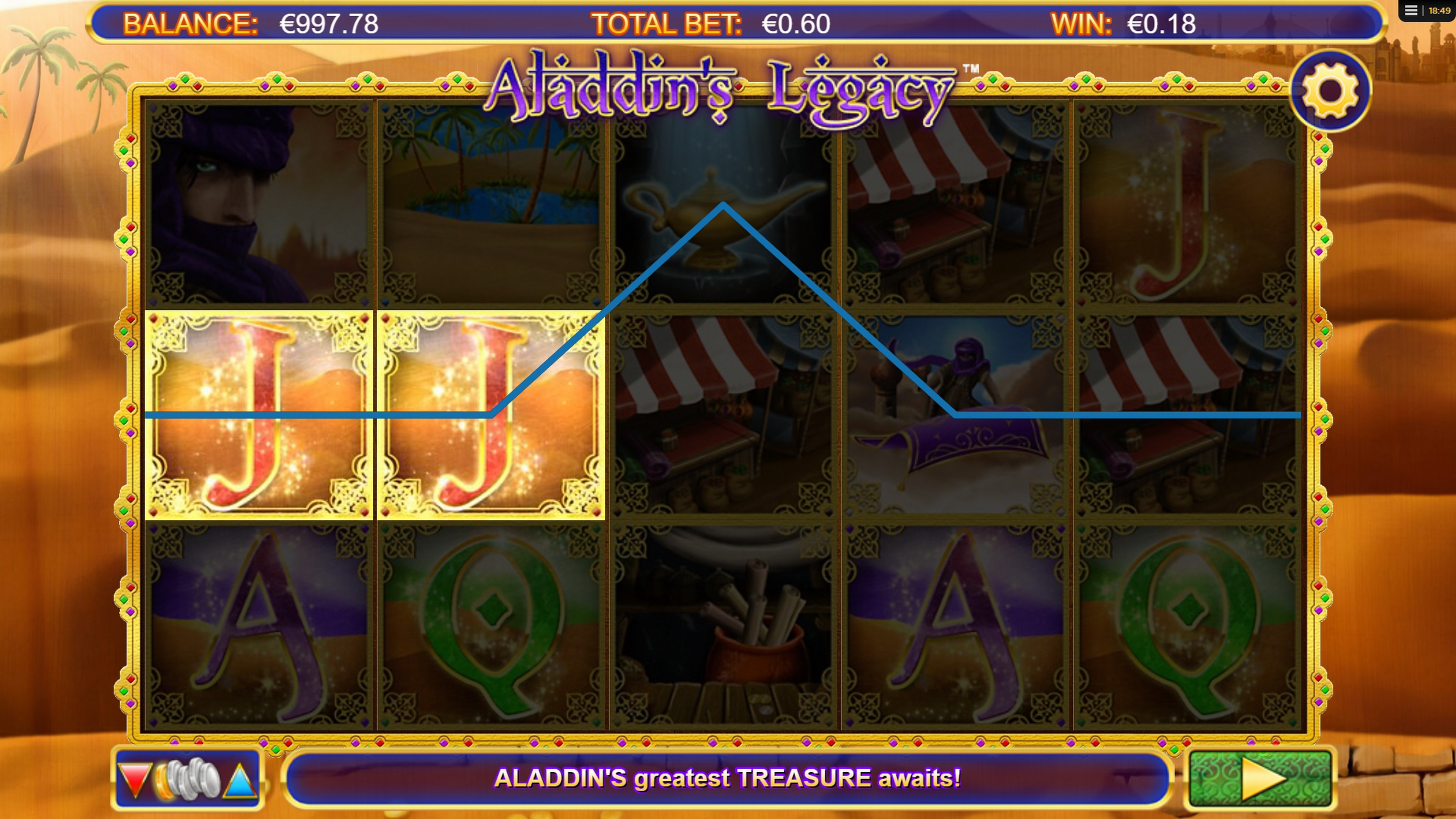 Win Money in Aladdin's Legacy Free Slot Game by Amaya