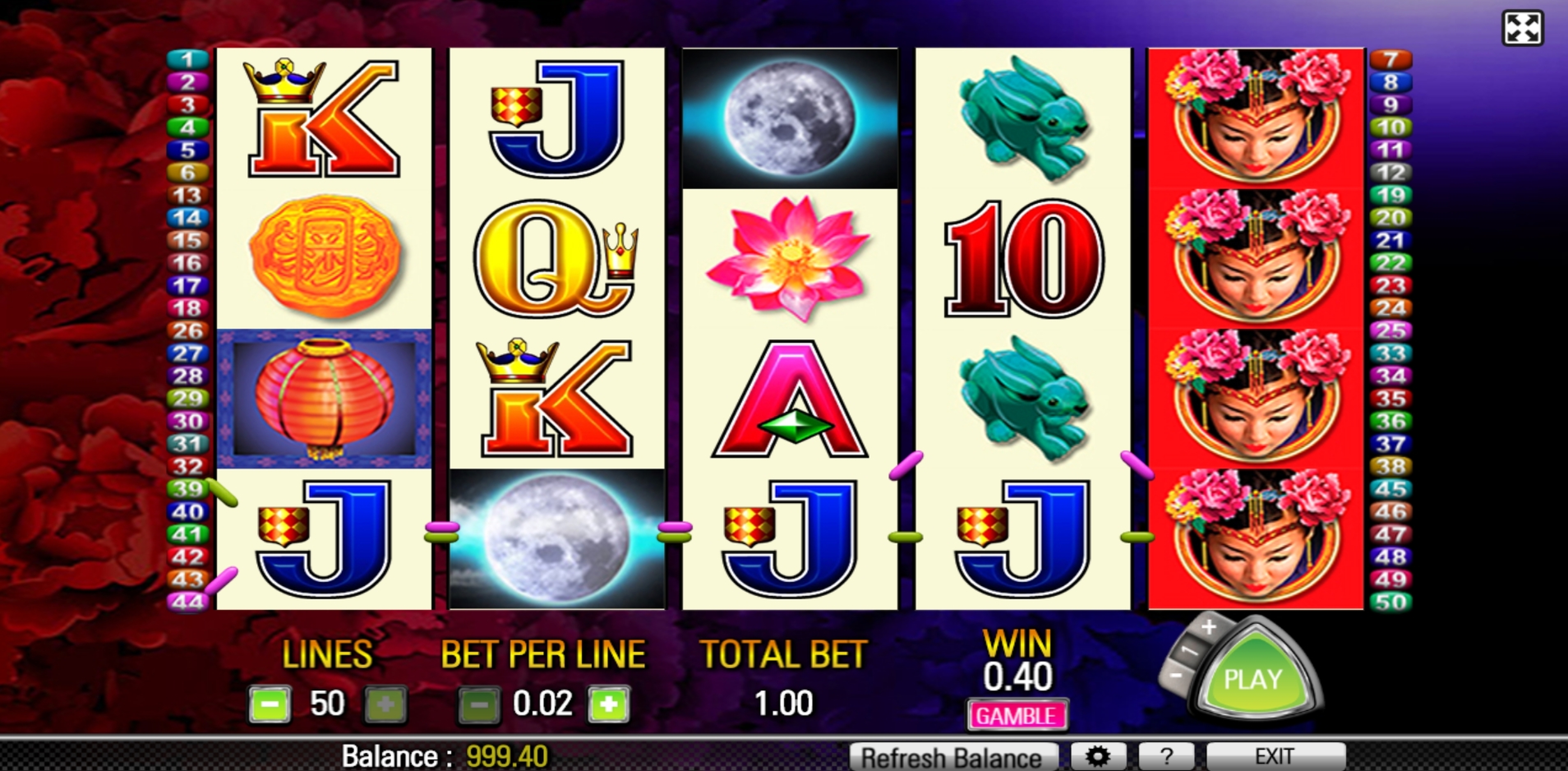 Win Money in Moon Festival Free Slot Game by Aristocrat