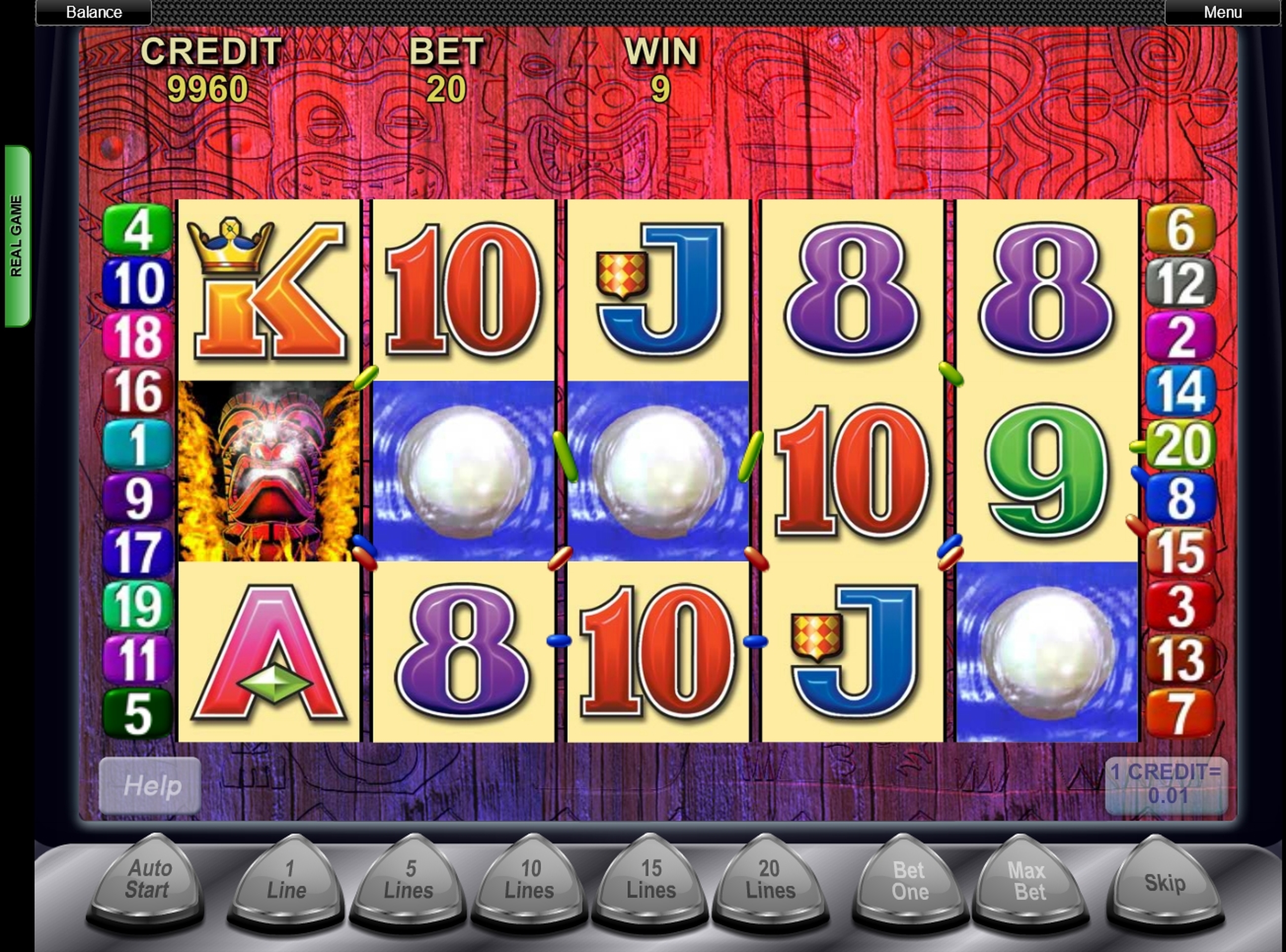 Win Money in Tiki Torch Free Slot Game by Aristocrat