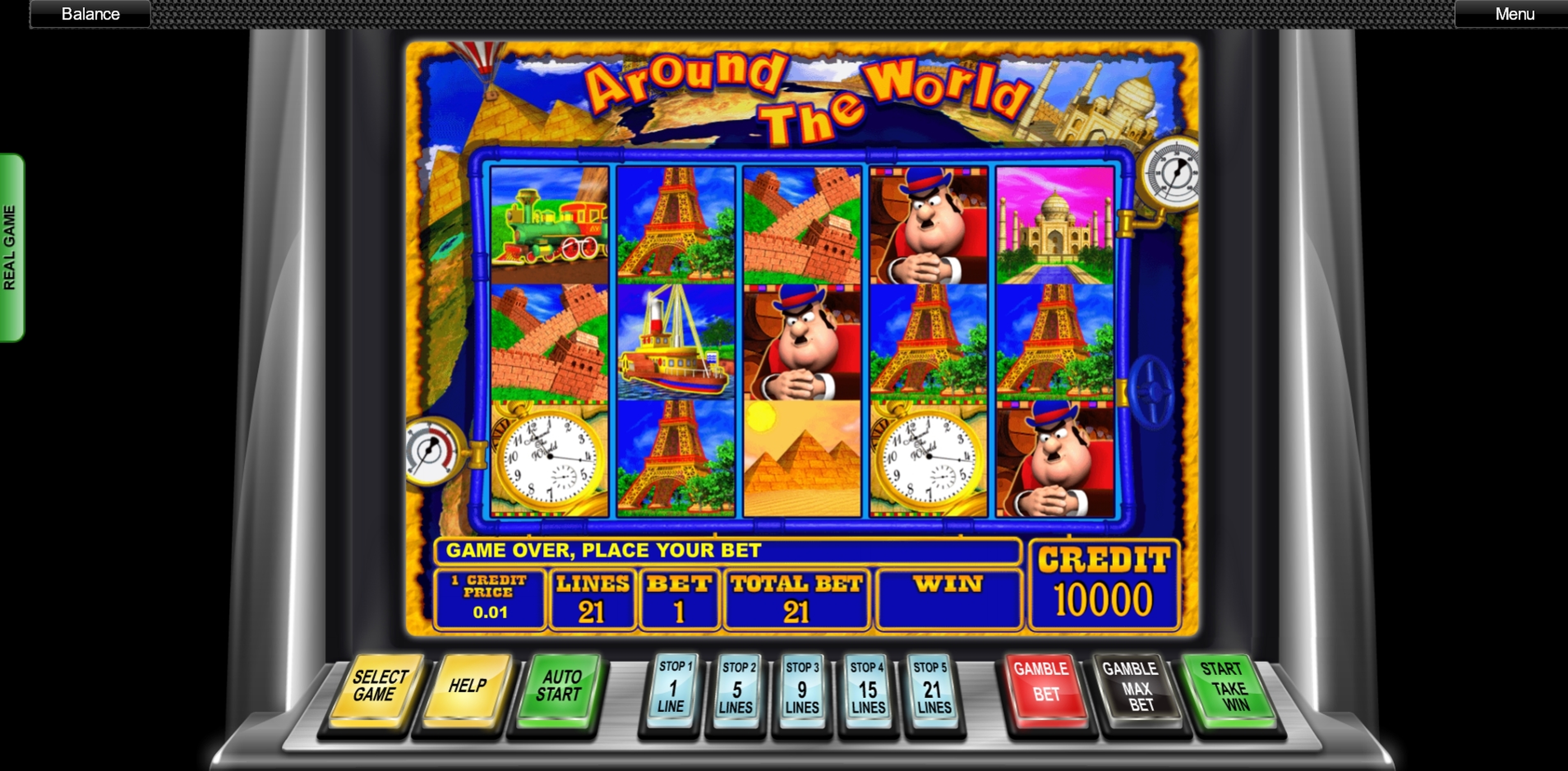 Reels in Around the World (Ash Gaming) Slot Game by Ash Gaming