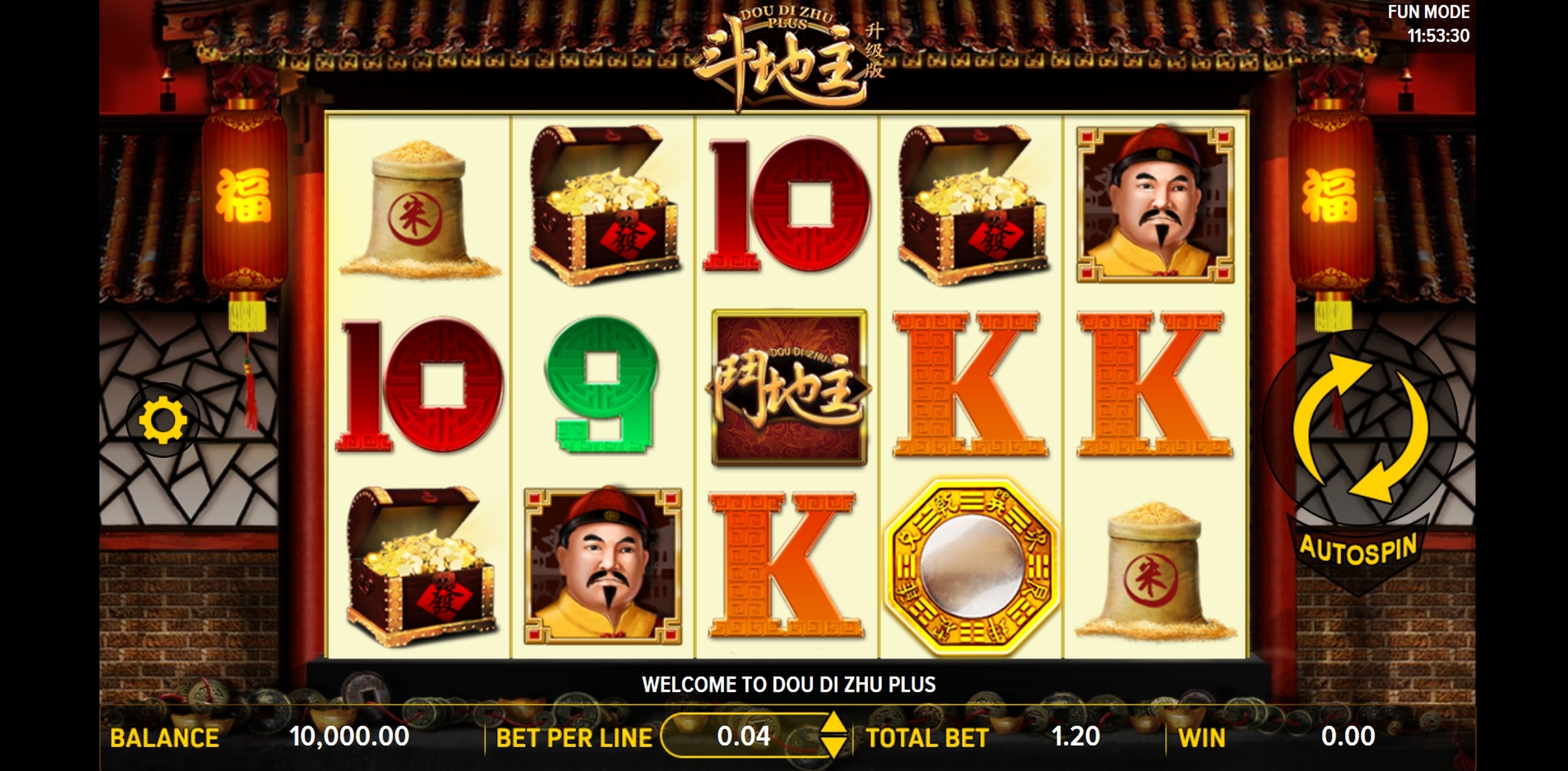 Reels in Dou Di Zhu Plus Slot Game by Aspect Gaming