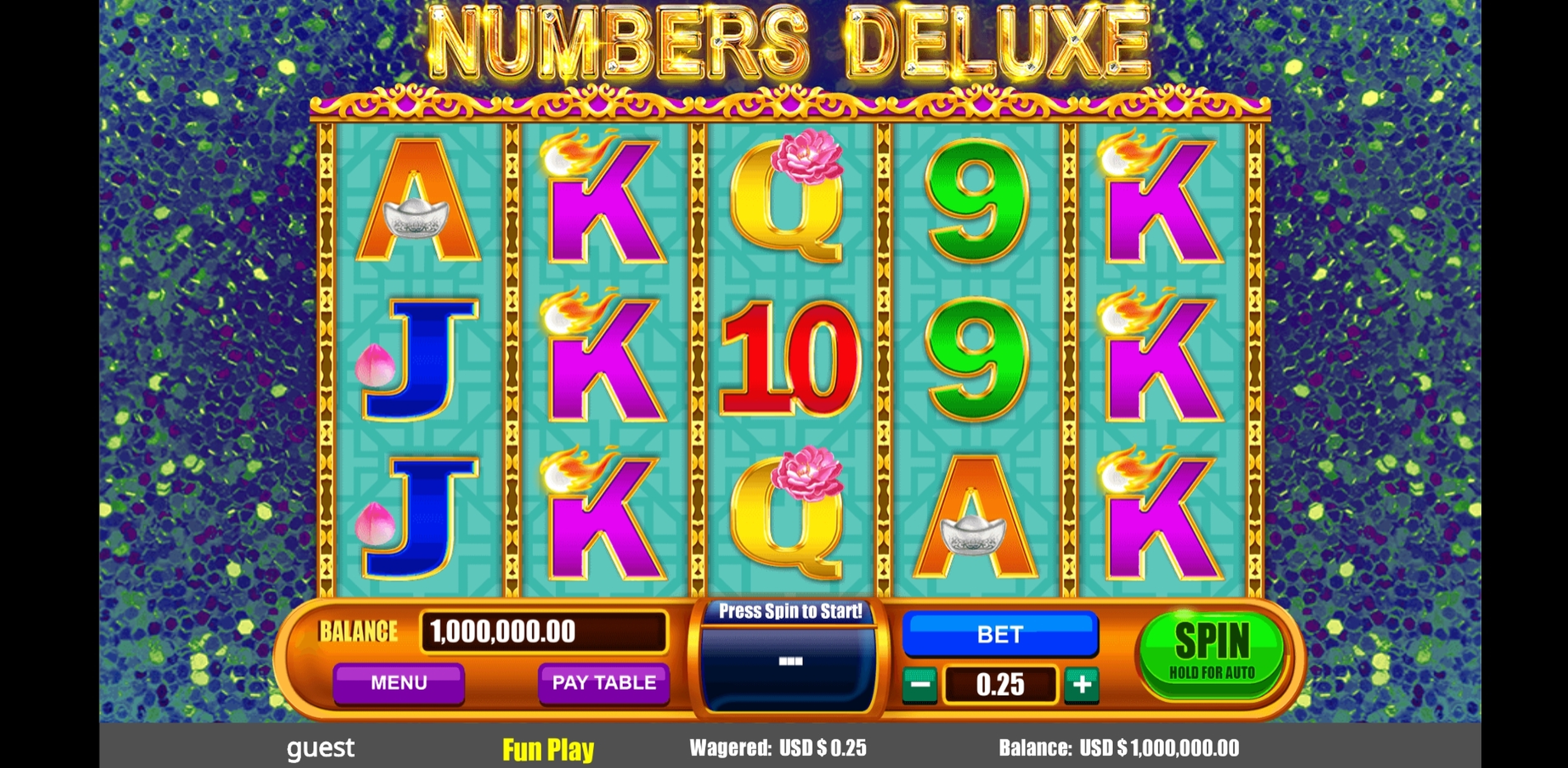 Reels in Numbers Deluxe Slot Game by August Gaming