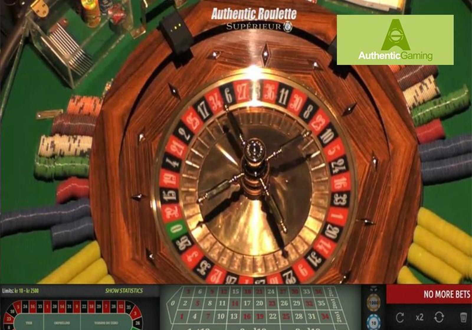 The Roulette Superieur Live Casino Online Slot Demo Game by Authentic Gaming