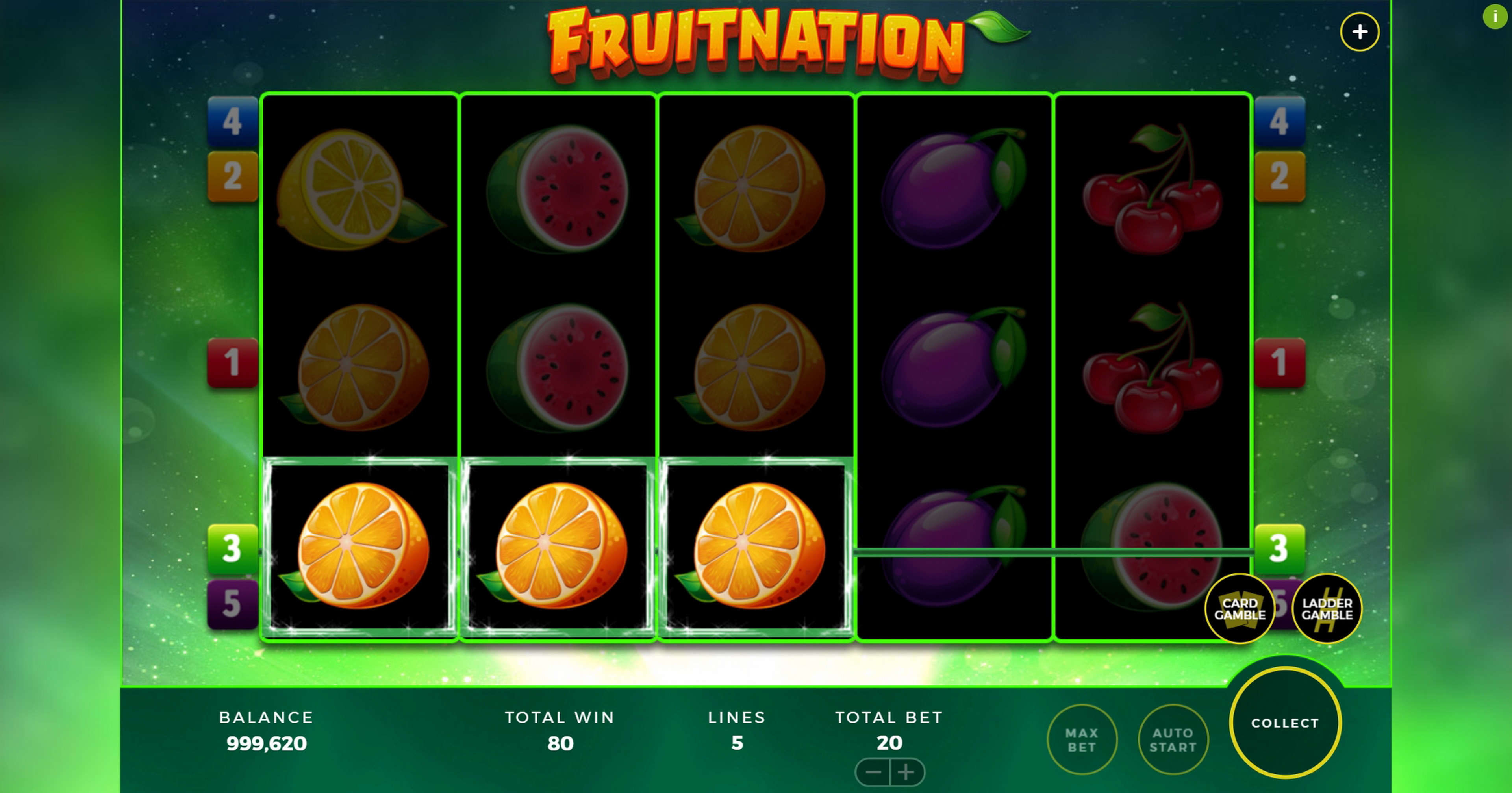 Win Money in Fruitnation Free Slot Game by Bally Technologies