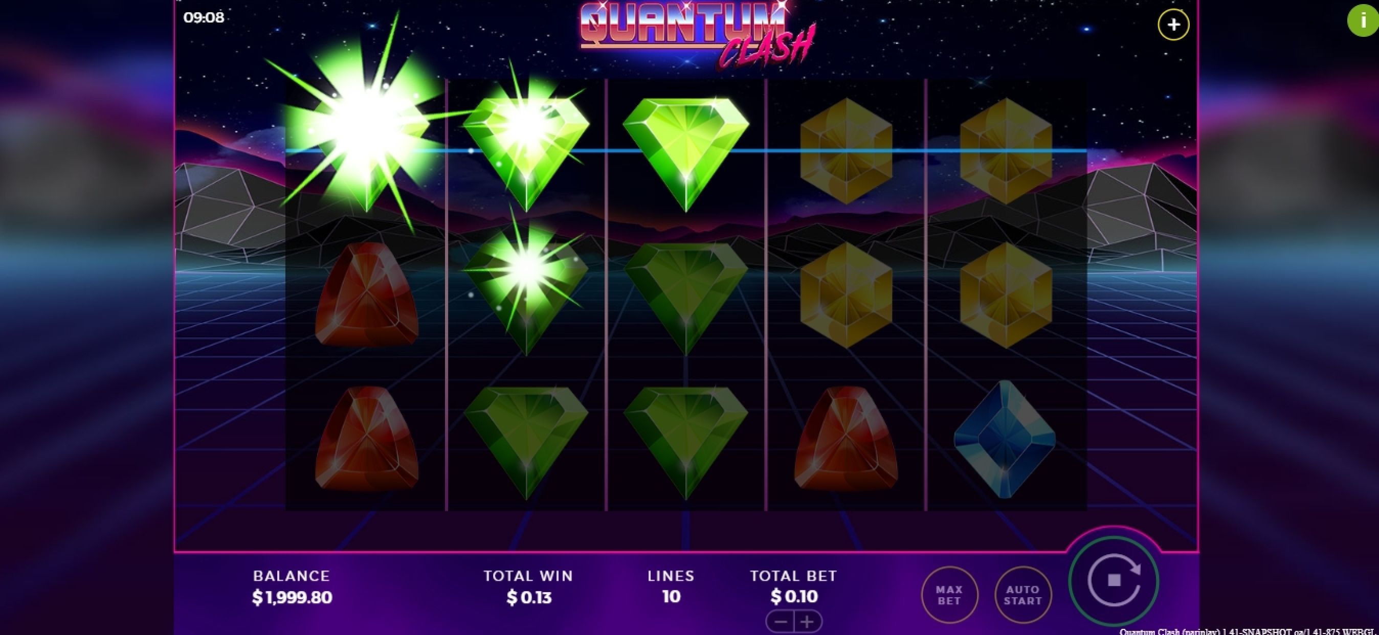Win Money in Quantum Clash Free Slot Game by Bally Wulff