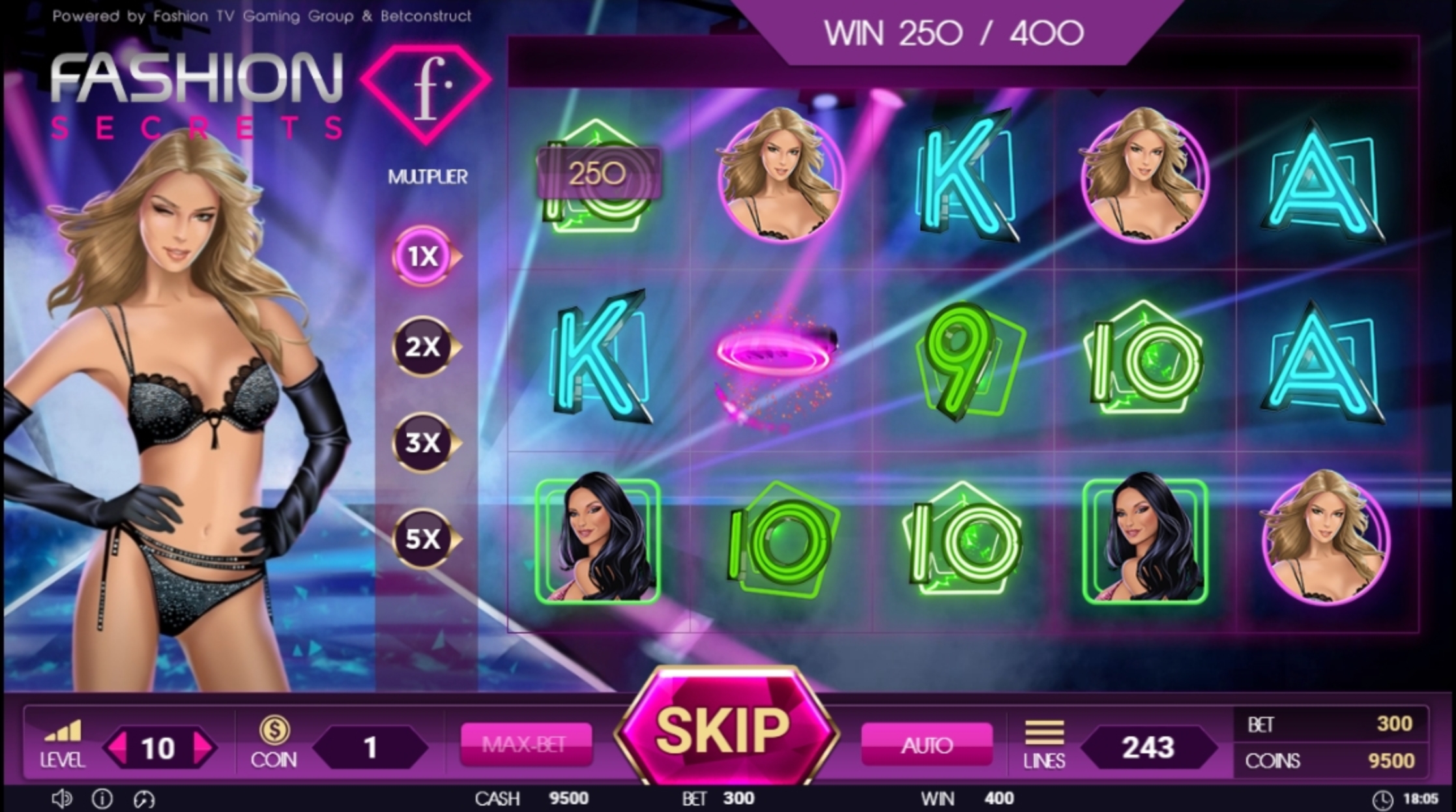 Win Money in Fashion Secrets Free Slot Game by Betconstruct