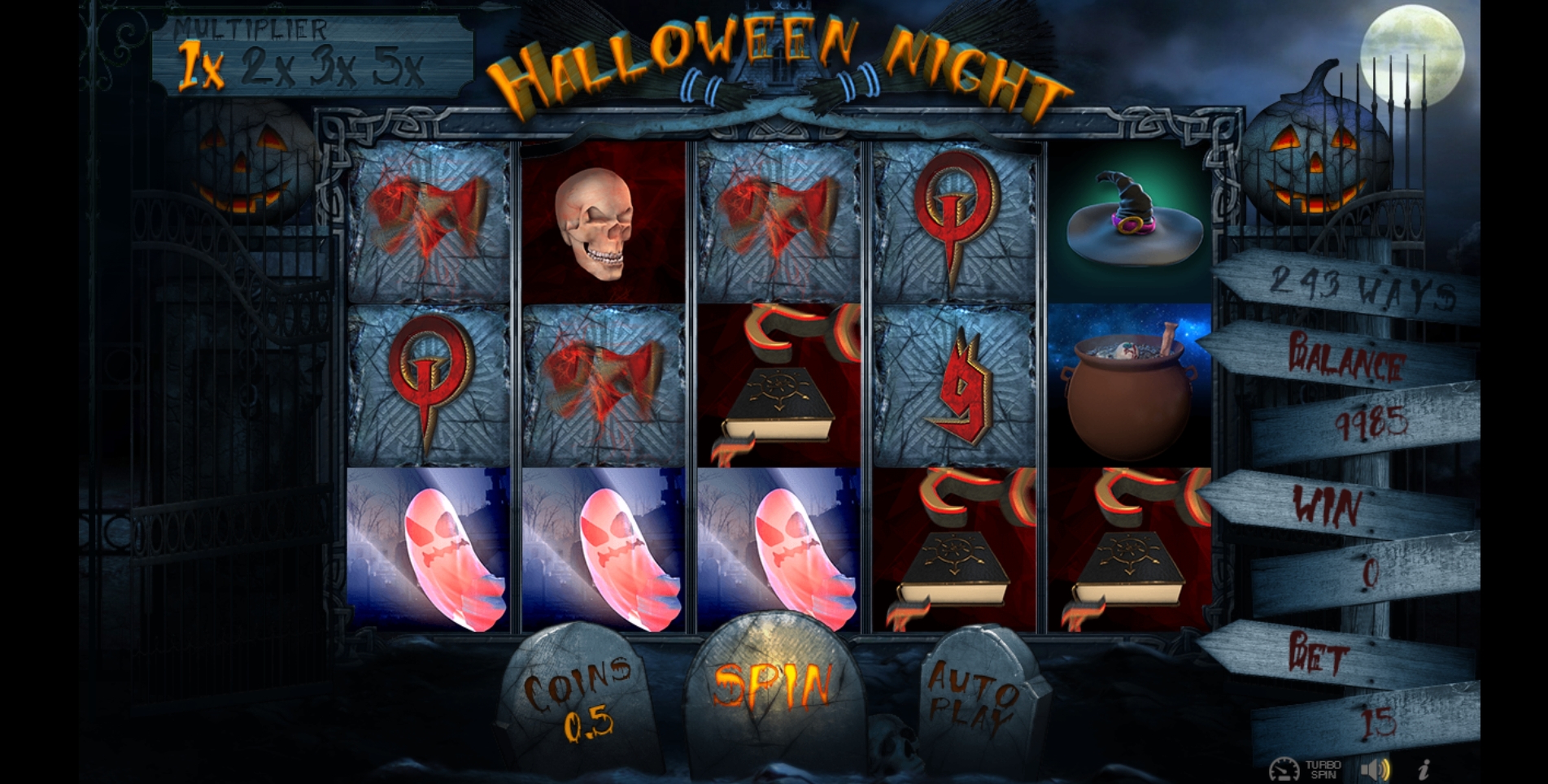 Win Money in Halloween Night Free Slot Game by Betconstruct