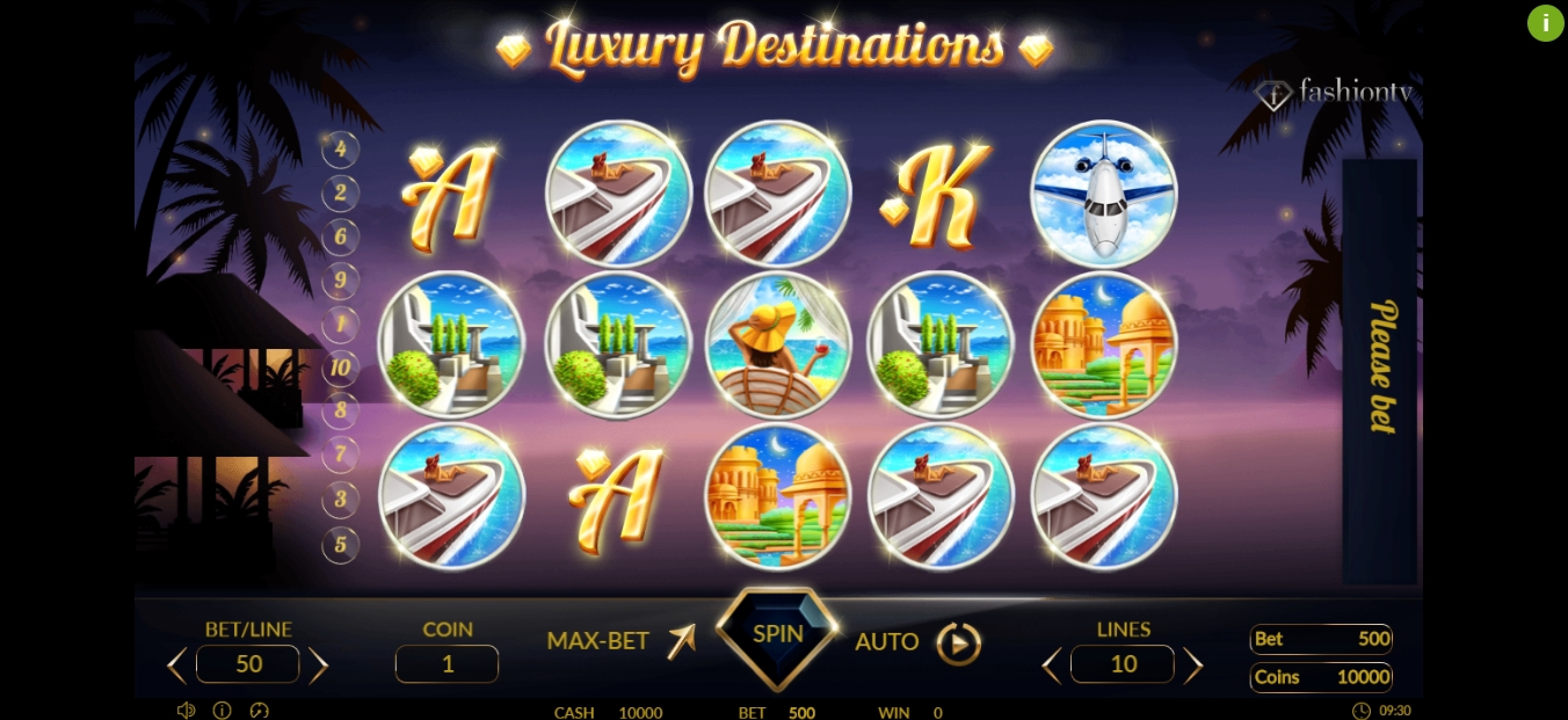 Reels in Luxury Destinations Slot Game by Betconstruct