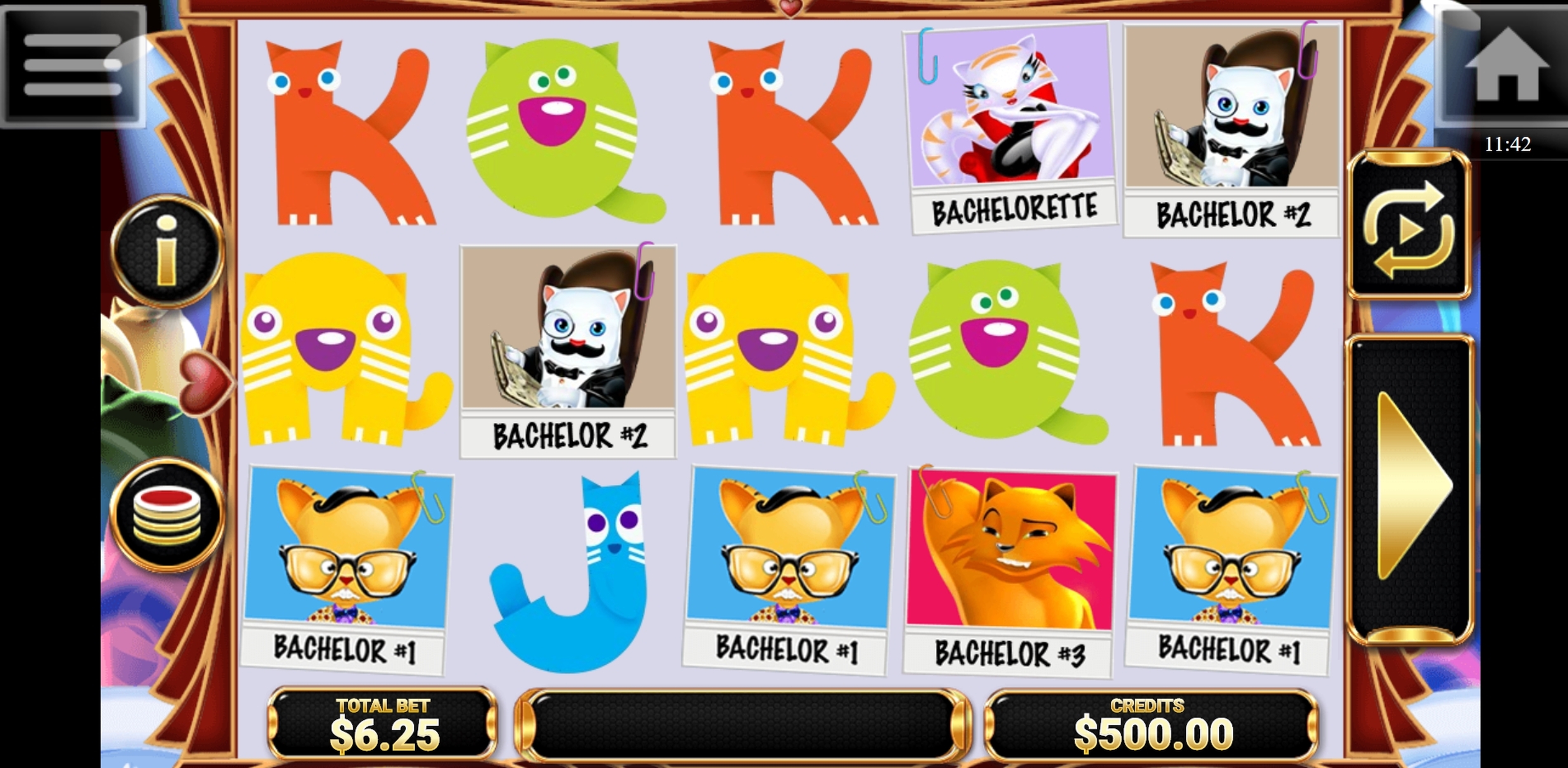 Reels in The Purrfect Match Slot Game by Betconstruct