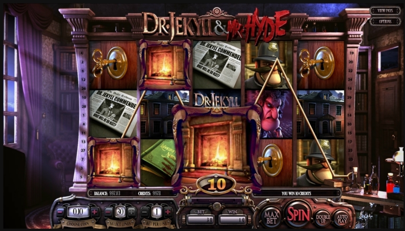 Win Money in Dr. Jekyll & Mr. Hyde Free Slot Game by Betsoft