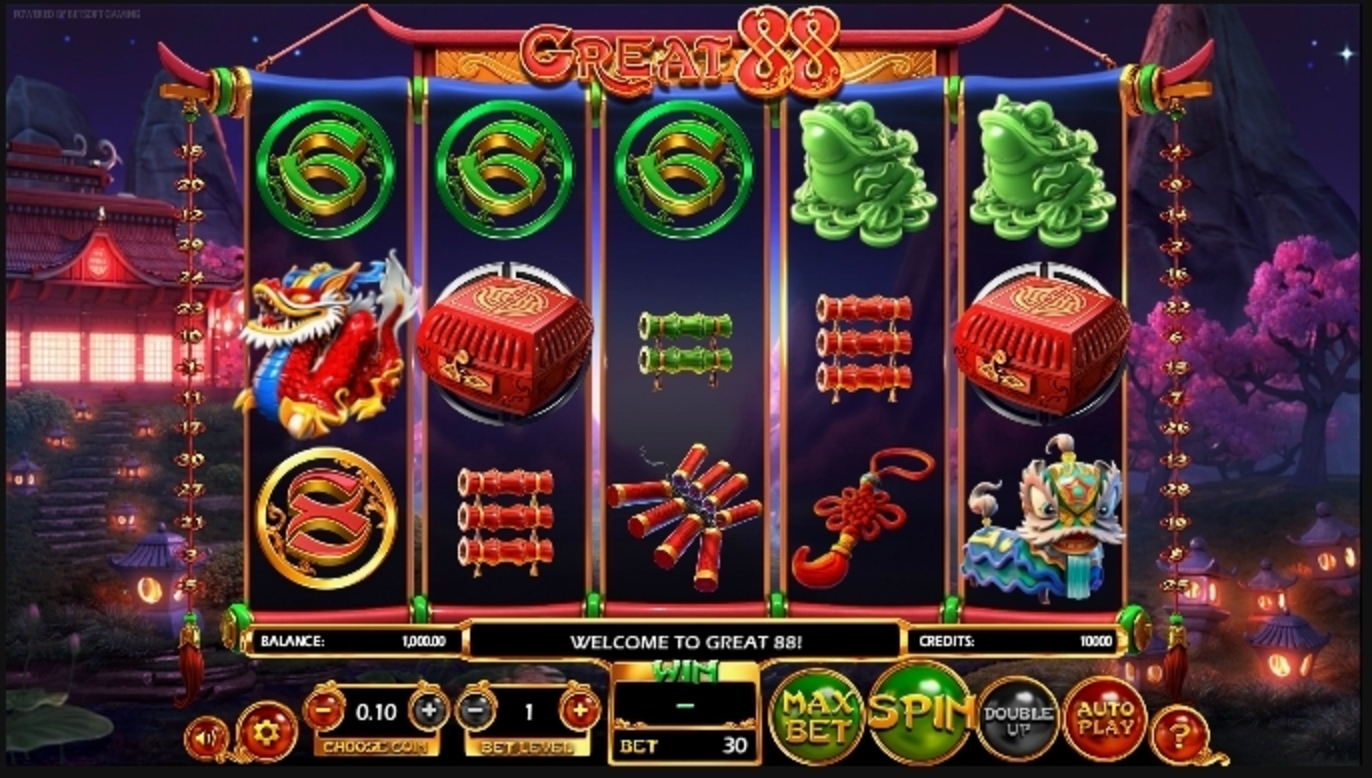 Reels in Great 88 Slot Game by Betsoft