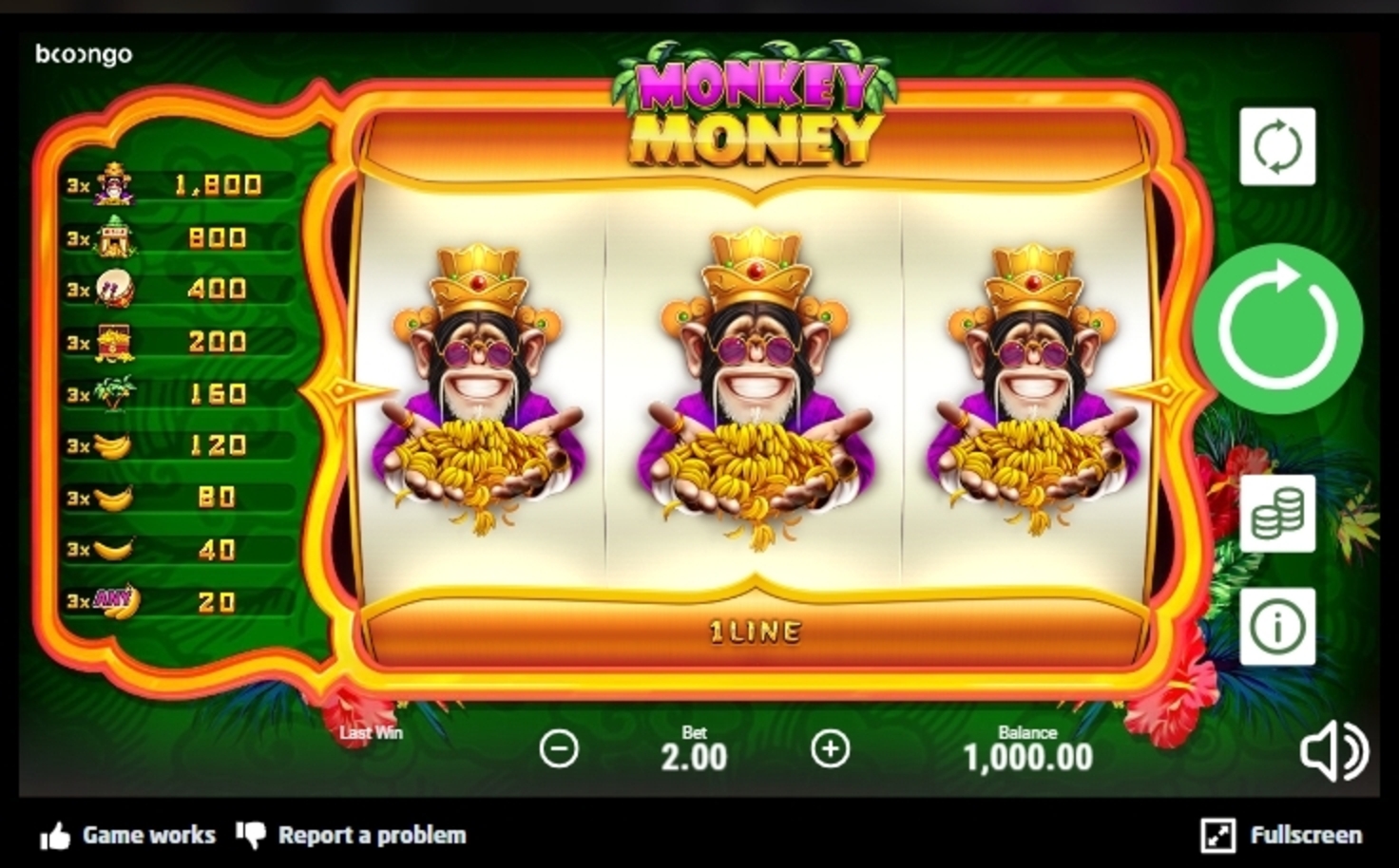 Reels in Monkey Money Slot Game by Betsoft