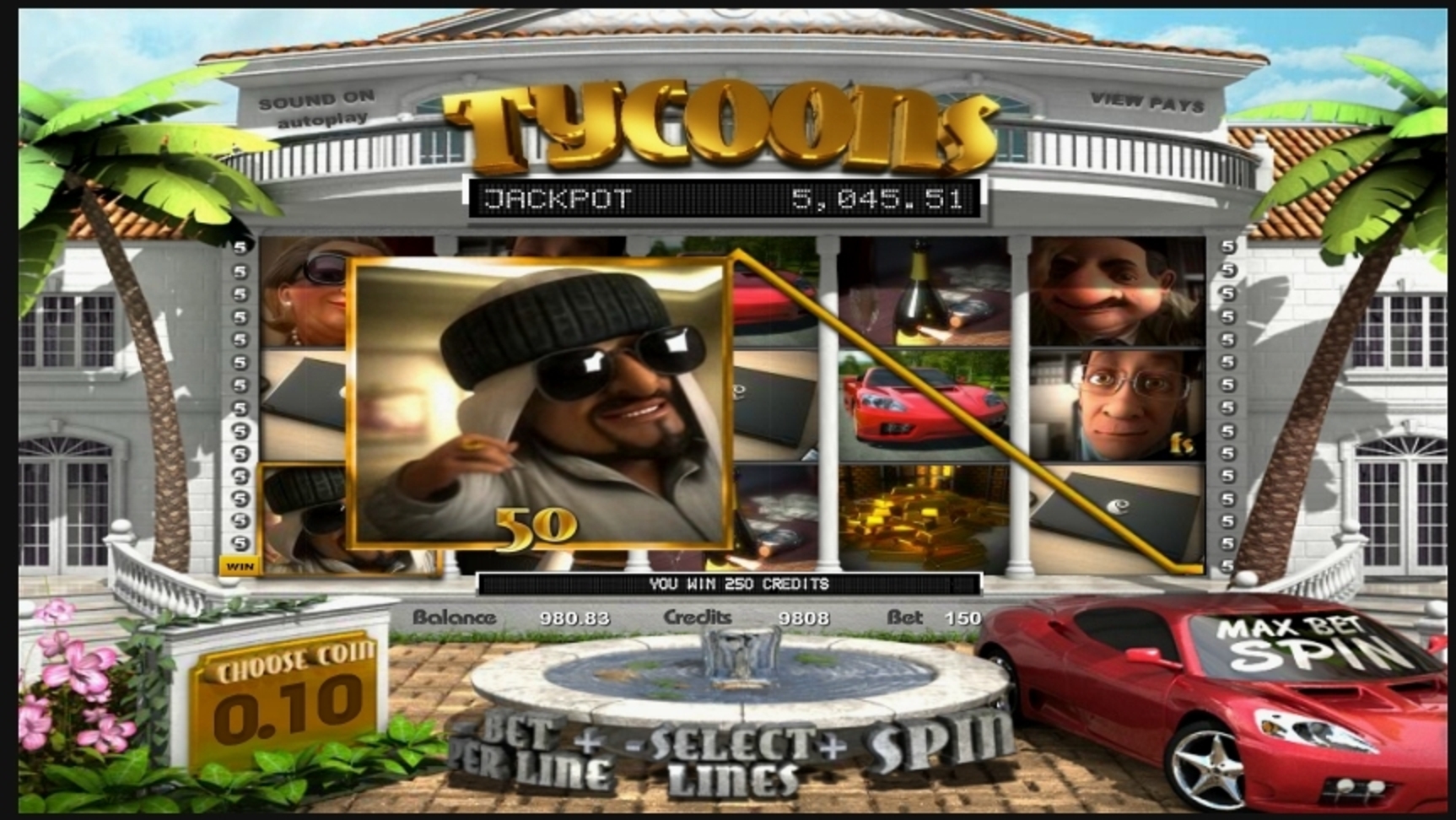 Win Money in Tycoons Free Slot Game by Betsoft